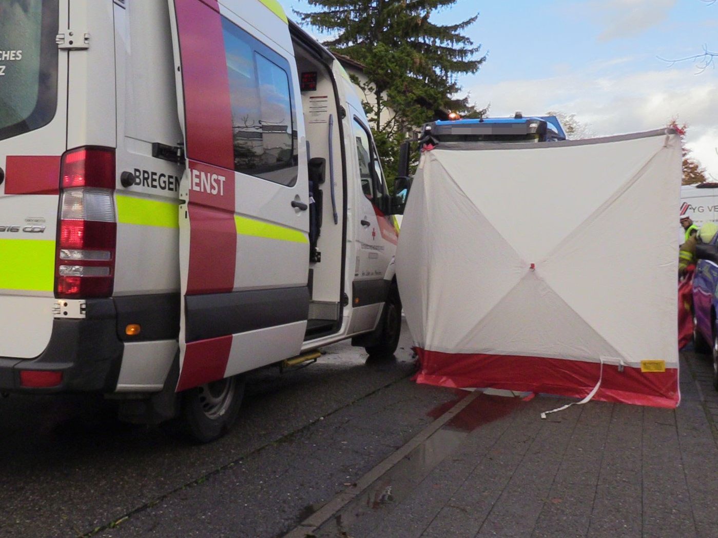 Tödlicher Unfall in Hard: Fußgänger von Lkw erfasst.