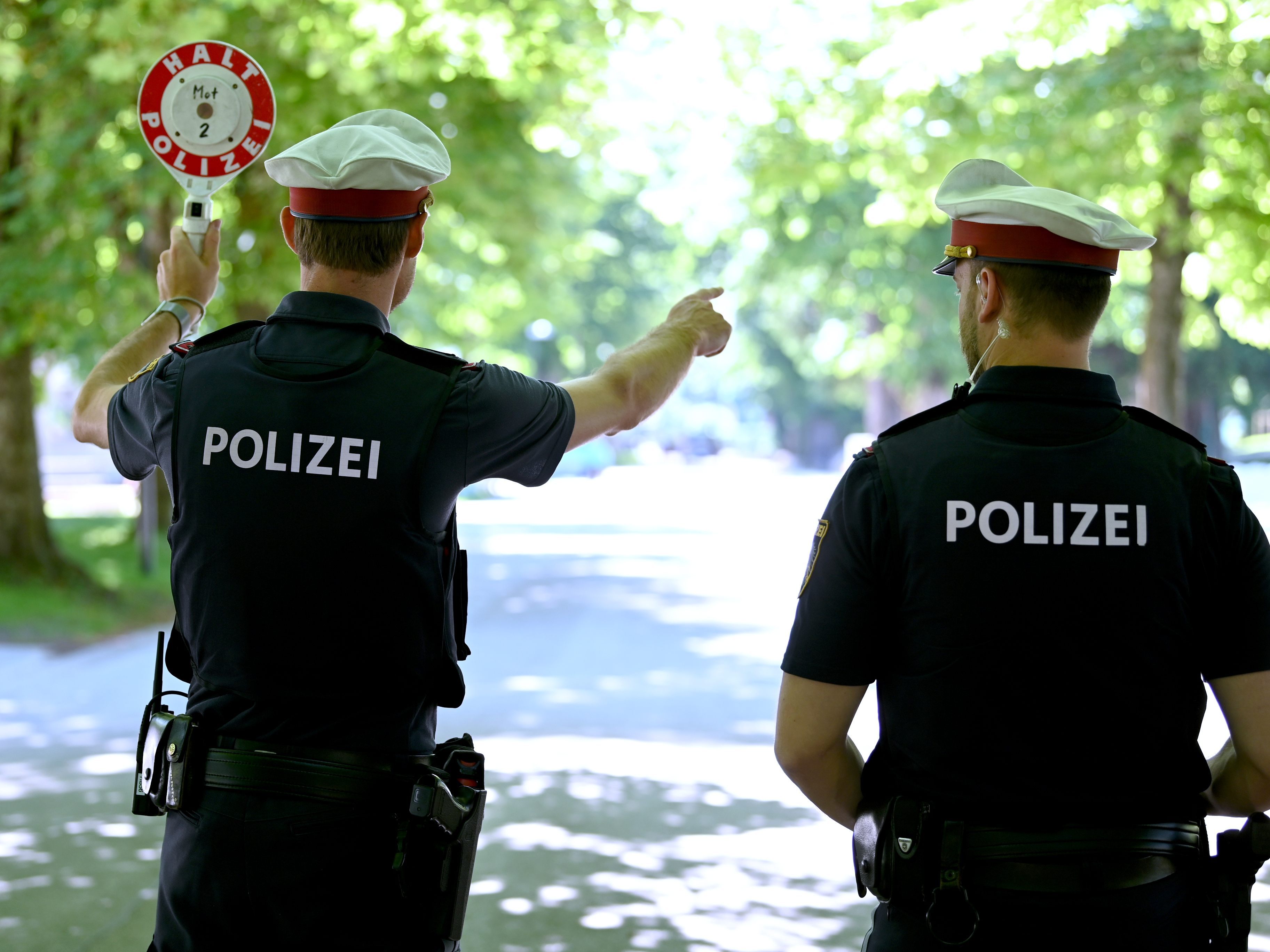 In Poysdorf im Weinviertel fand am Sonntag eine Polizeikontrolle statt.