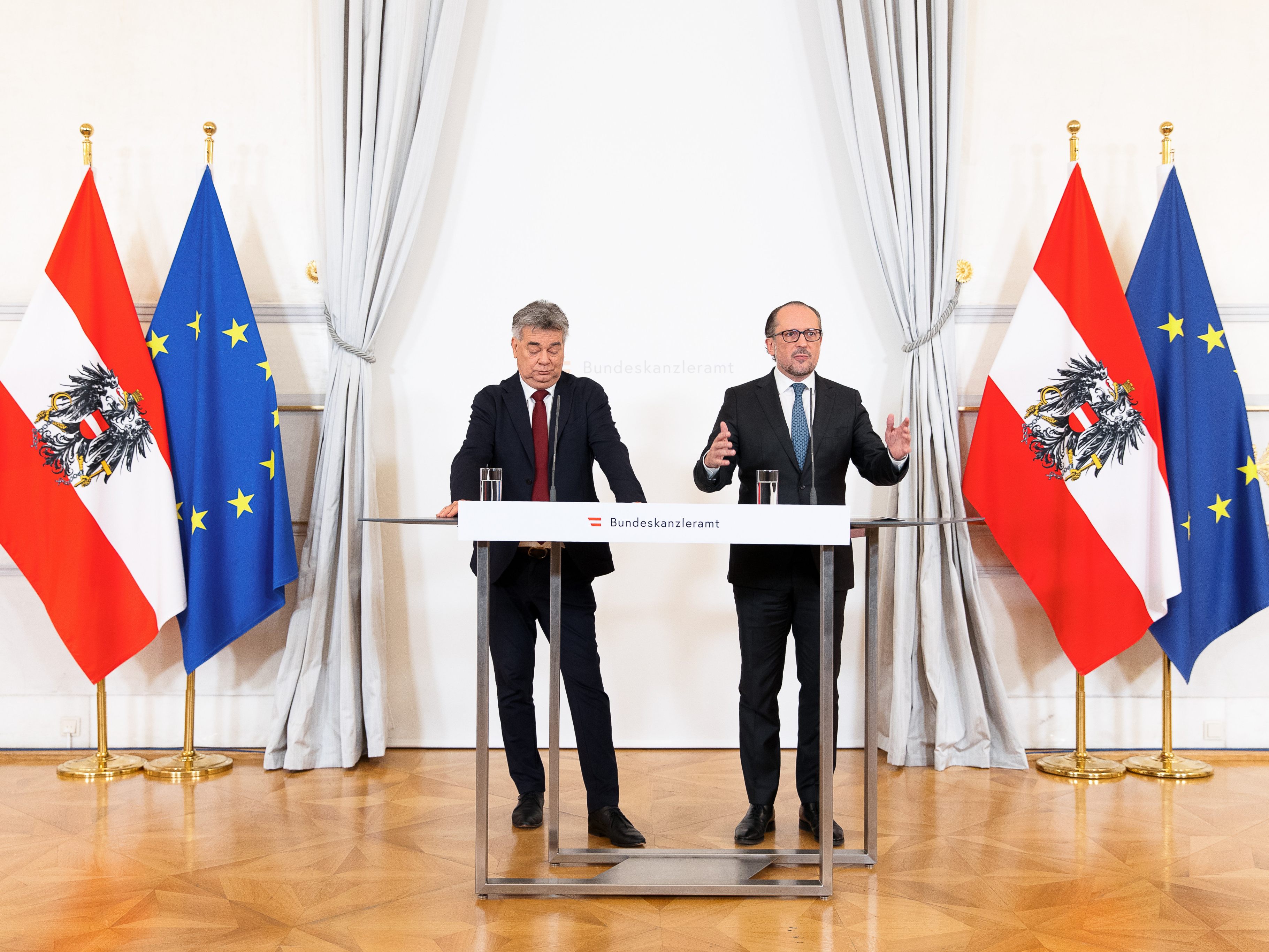 LIVE-Stream zum Pressefoyer nach dem Ministerrat.