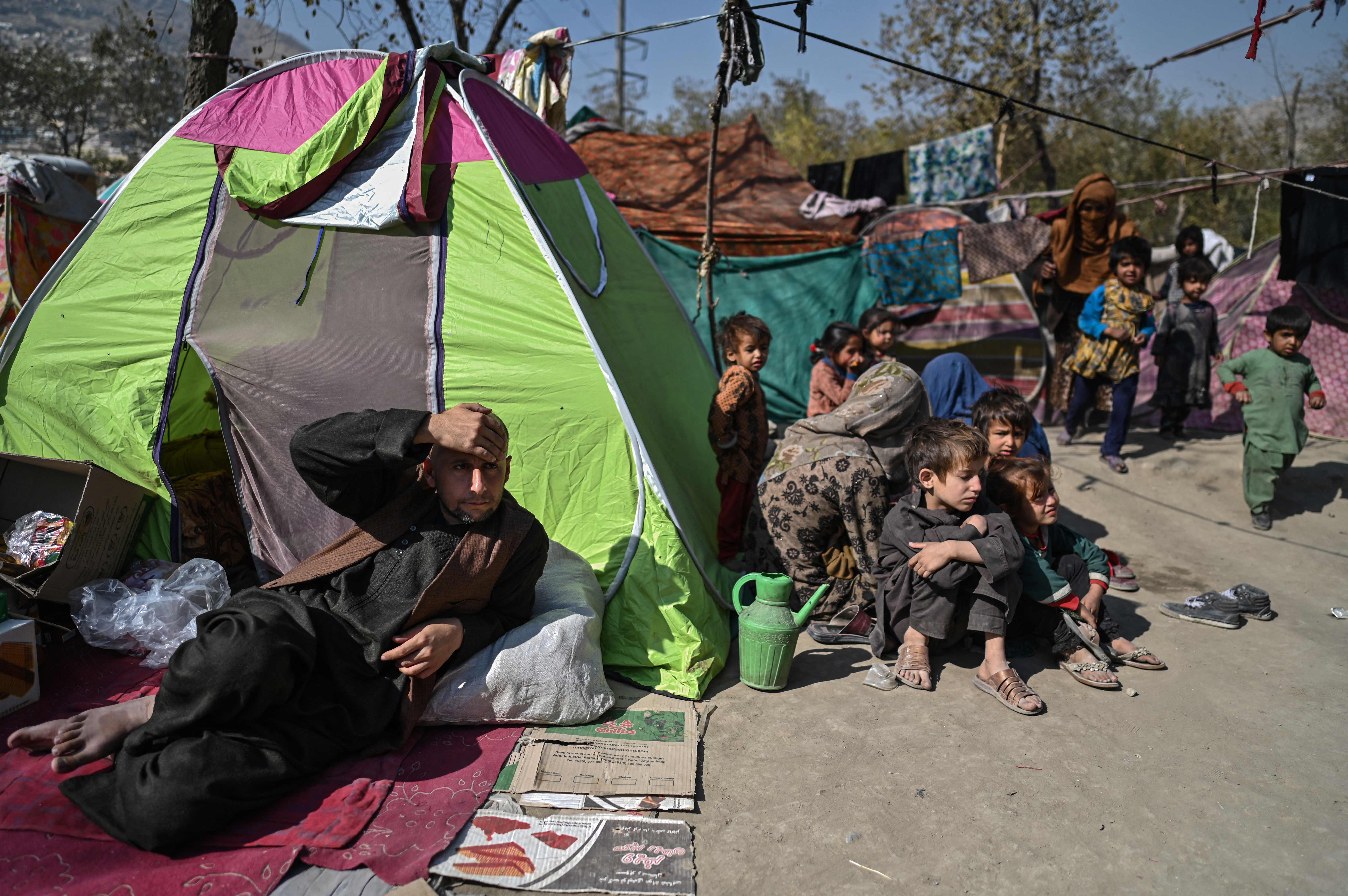 Flüchtlingslager in Kabul Flüchtlingslager in Kabul
