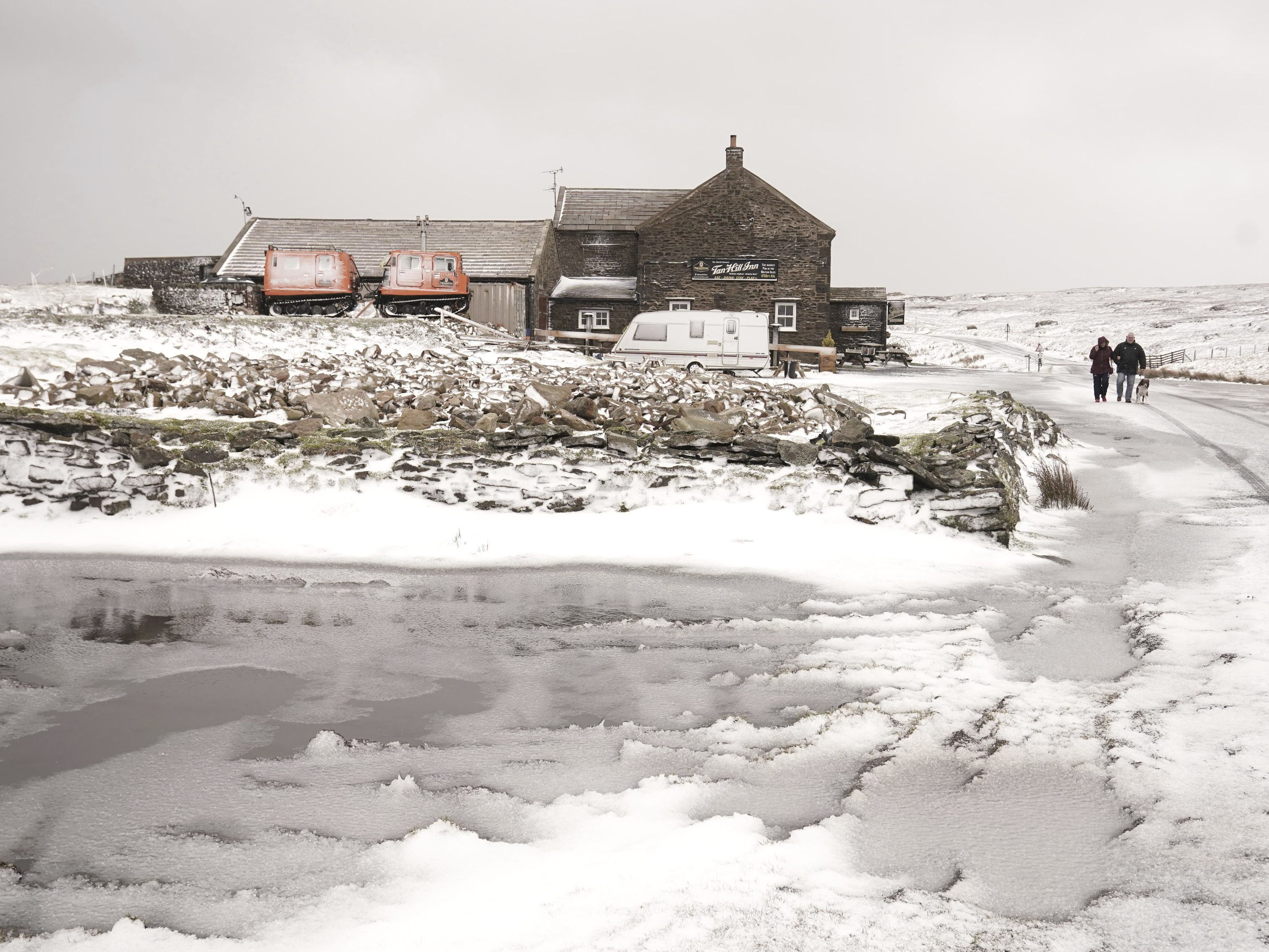 Das Tan Hill Inn im Februar 2020.