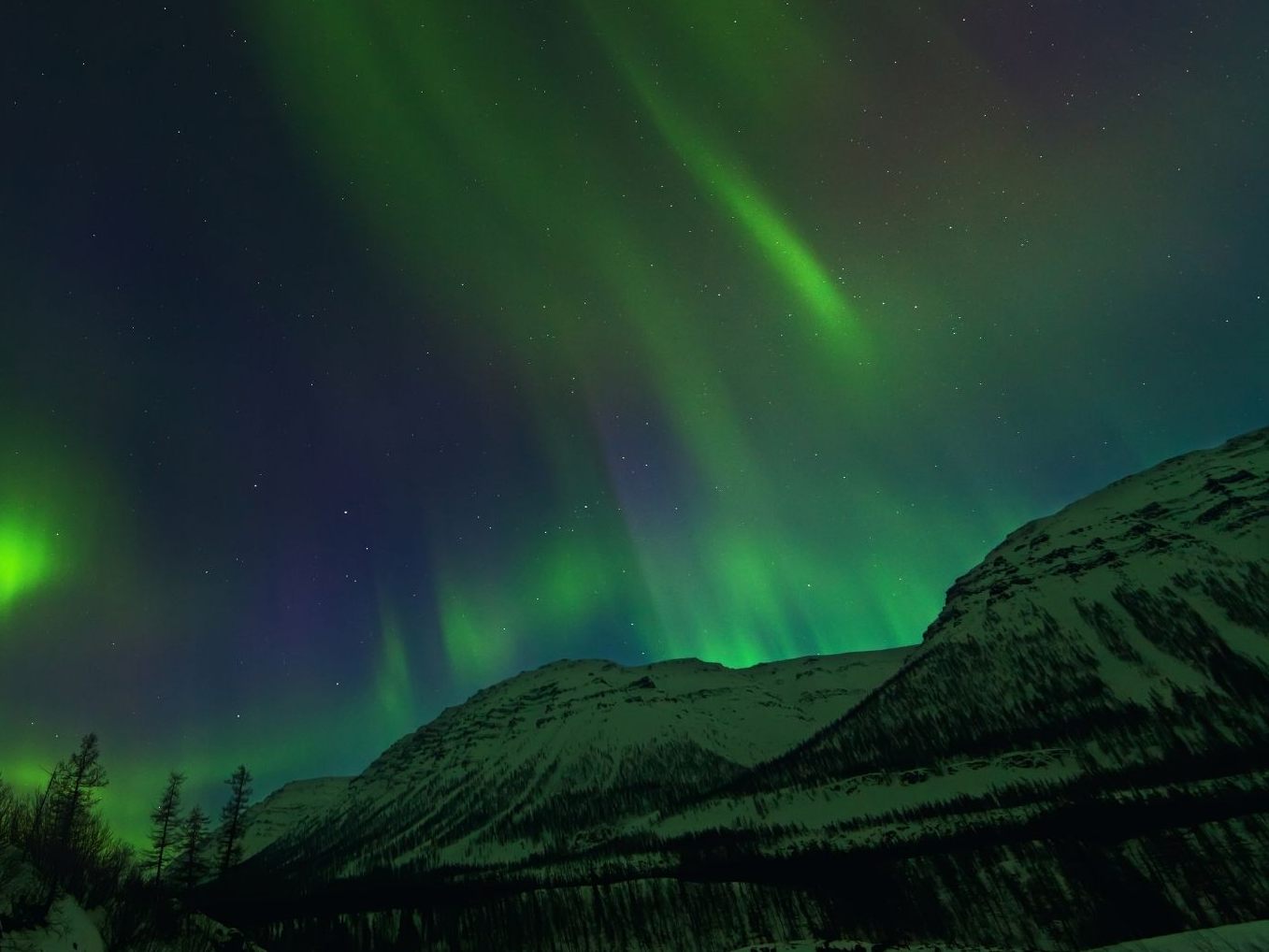 Die Polarlichter in Island.