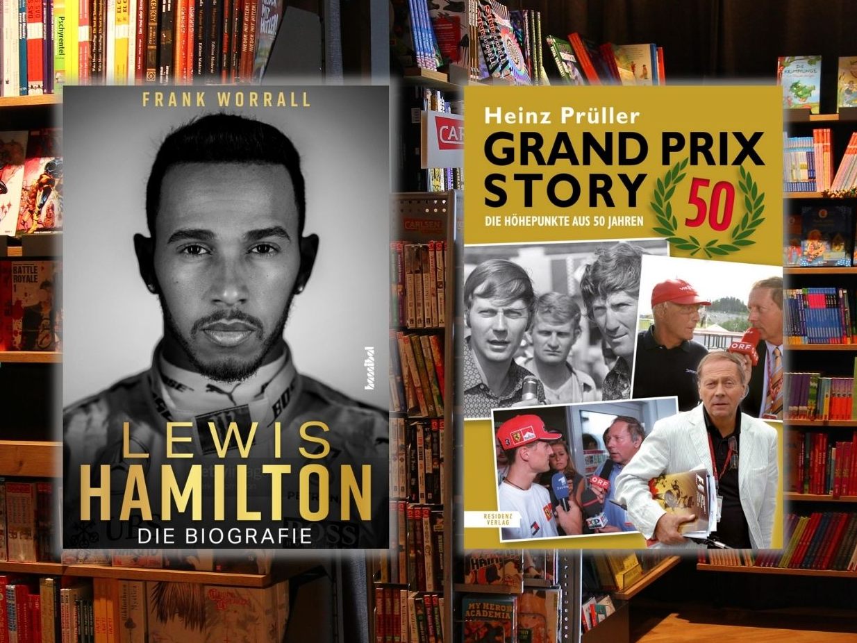 Die Bücher "Lewis Hamilton" und "Grand Prix Story 50". Die Bücher "Lewis Hamilton" und "Grand Prix Story 50".
