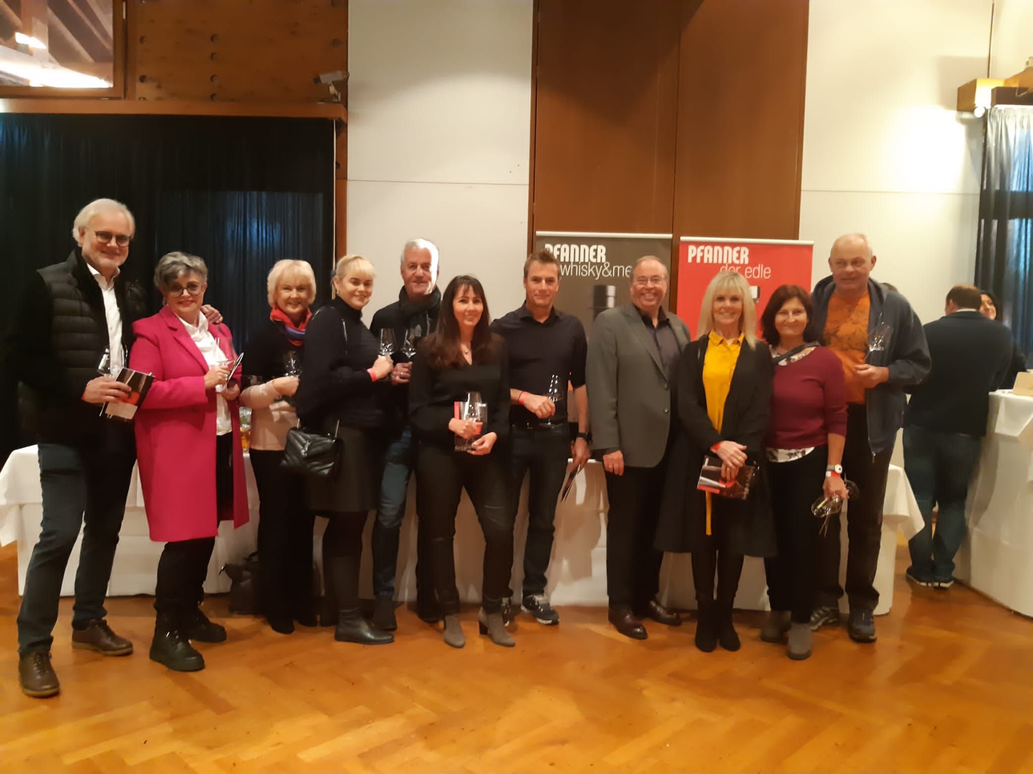 Die Gildenball-Gewinner erlebten einen Genussabend bei der Pfanner Degustation in Lauterach