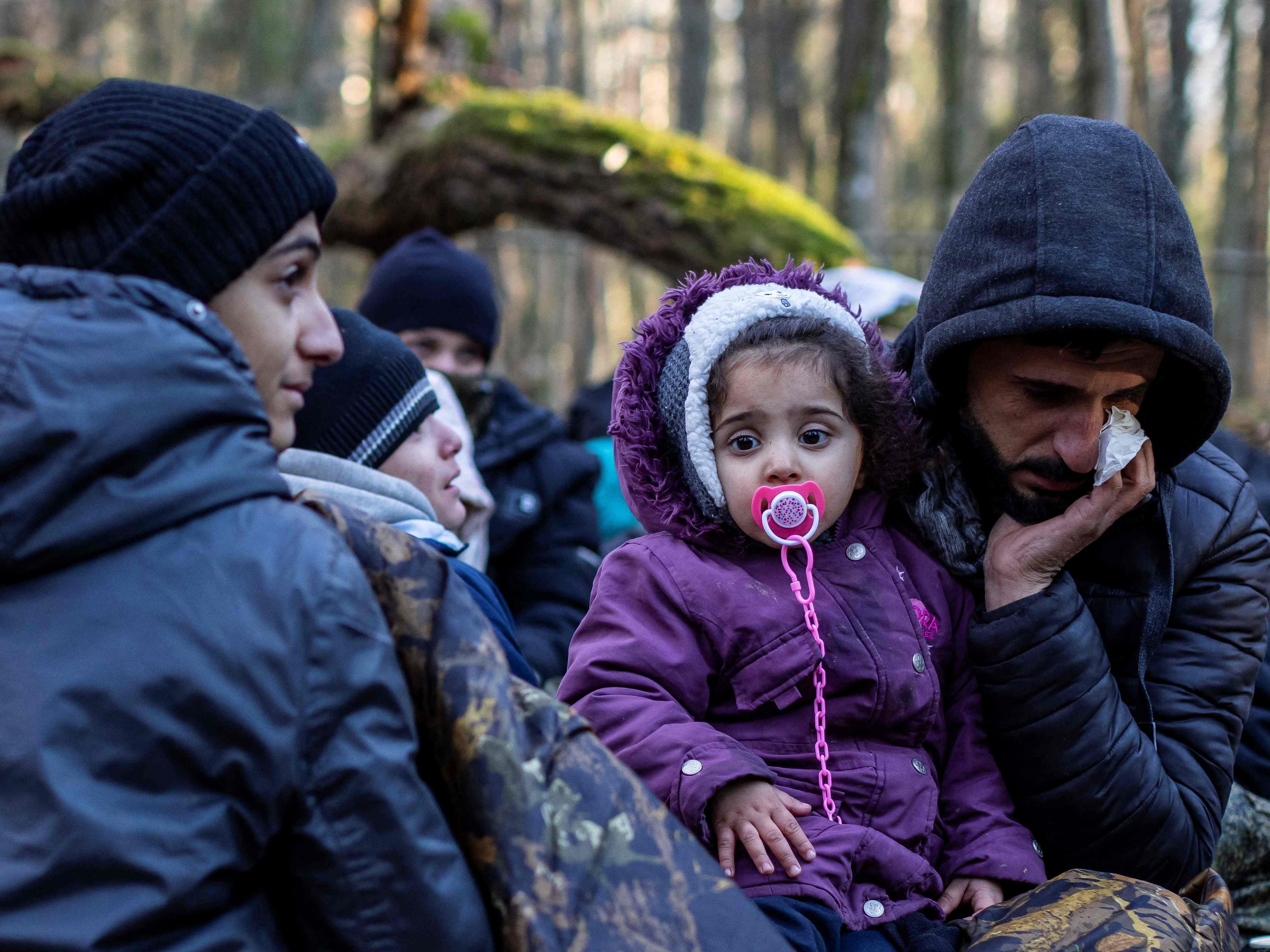 Flüchtlinge an der Grenze