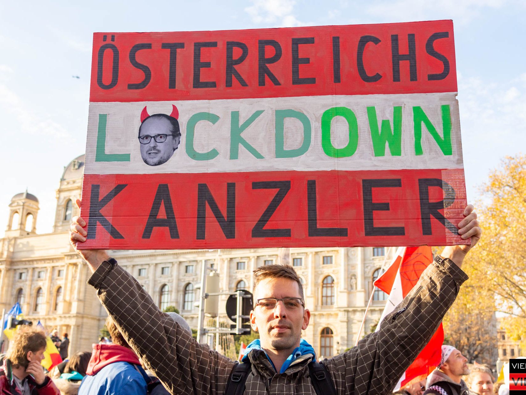 Demonstration gegen Corona-Maßnahmen in Wien am 20.11.2021 Teil 3