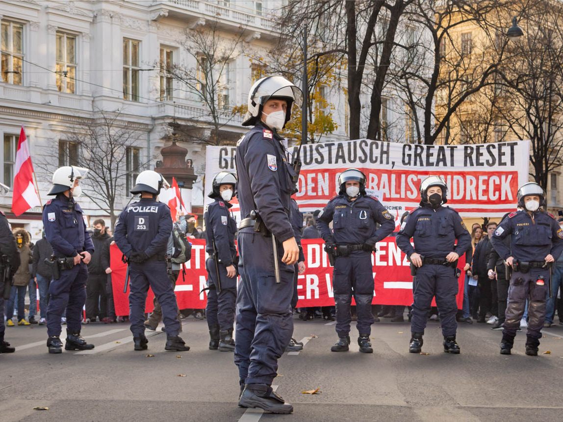 Demonstration gegen Corona-Maßnahmen in Wien am 20.11.2021 Teil 1
