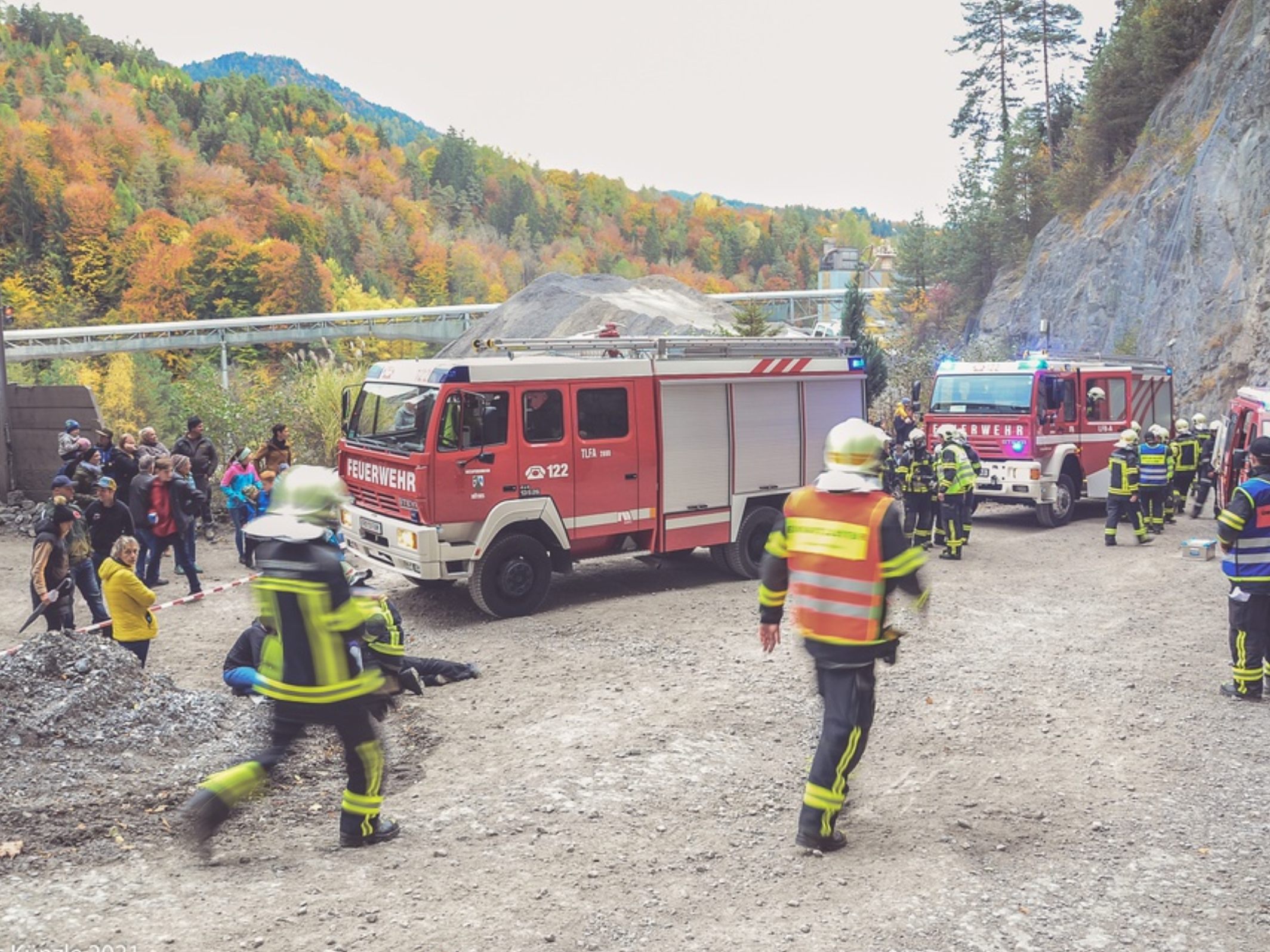 Die Röthner Feuerwehr konnte das Probenjahr 2021 mit der Herbst-Abschlussübung beenden