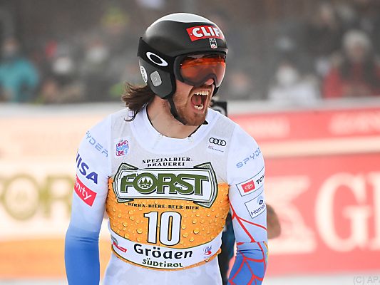 Bryce Bennett lässt in Gröden einen Siegesschrei los