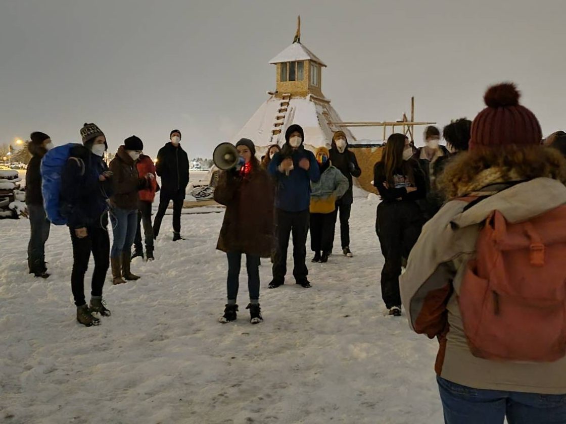 Gekommen um zu bleiben: Die Aktivisten des Protestcamps in der Wiener Donaustadt wollen bleiben.