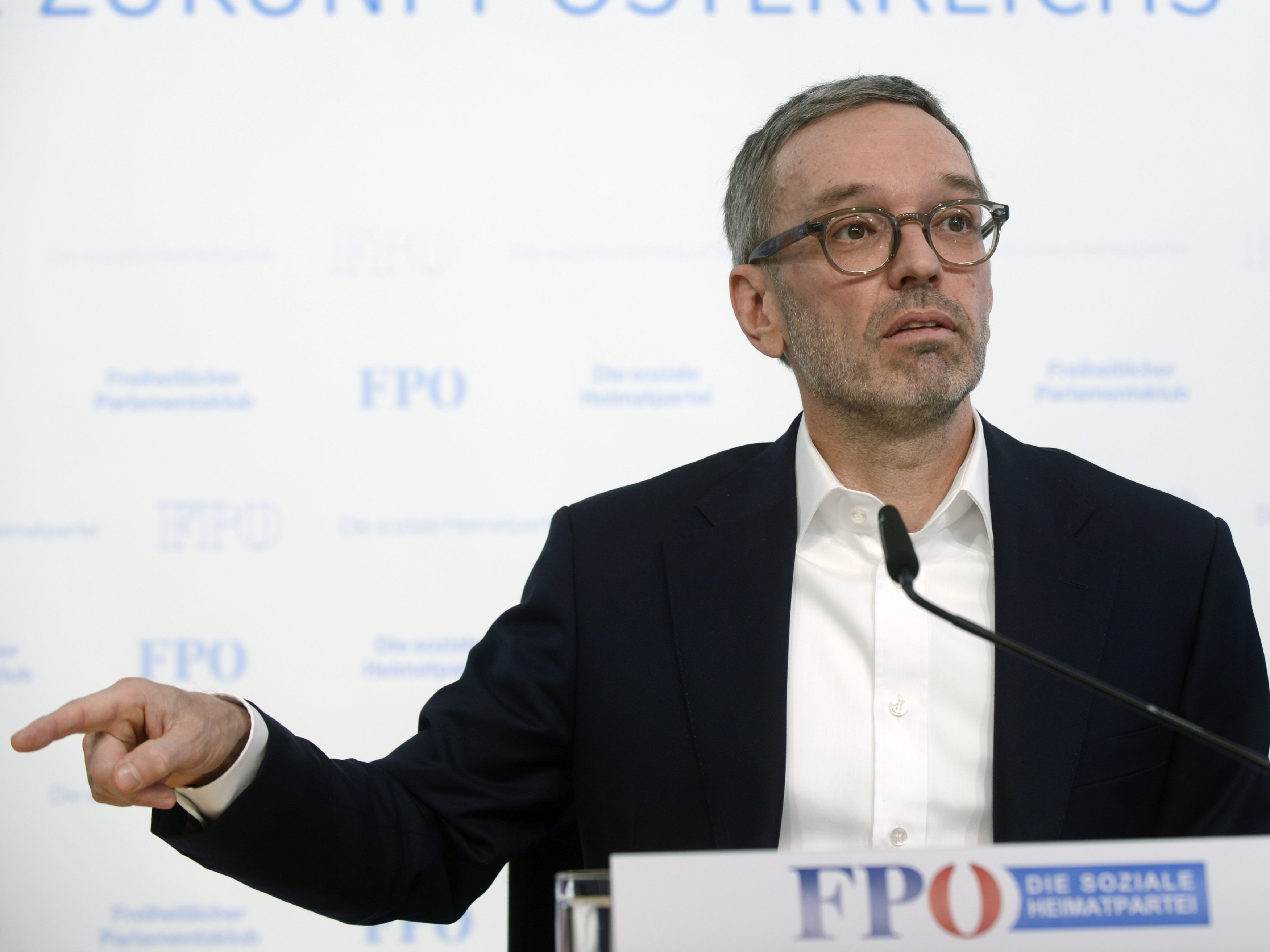 Herbert Kickl gibt heute eine Pressekonferenz.