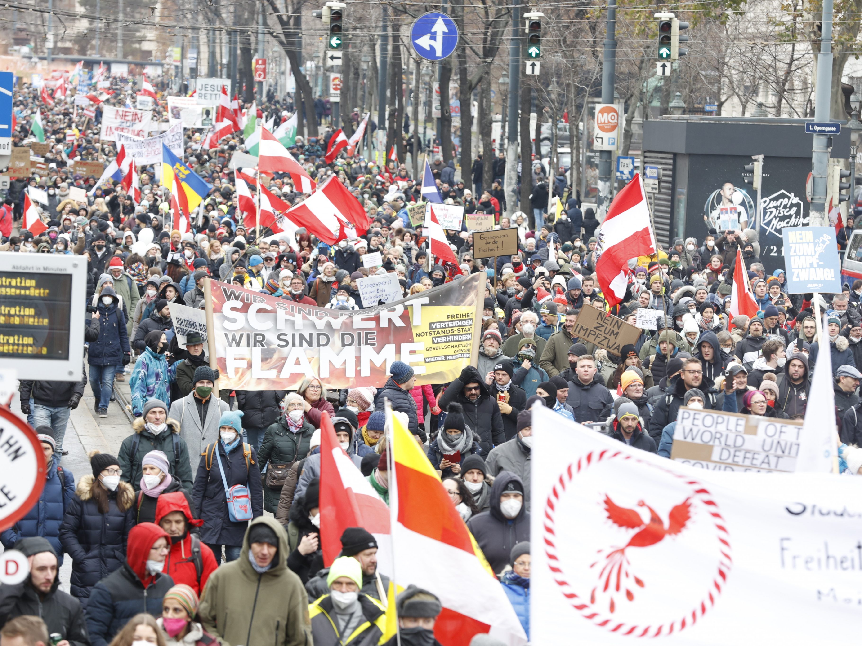 Am Samstag fanden erneut Demonstrationen statt.