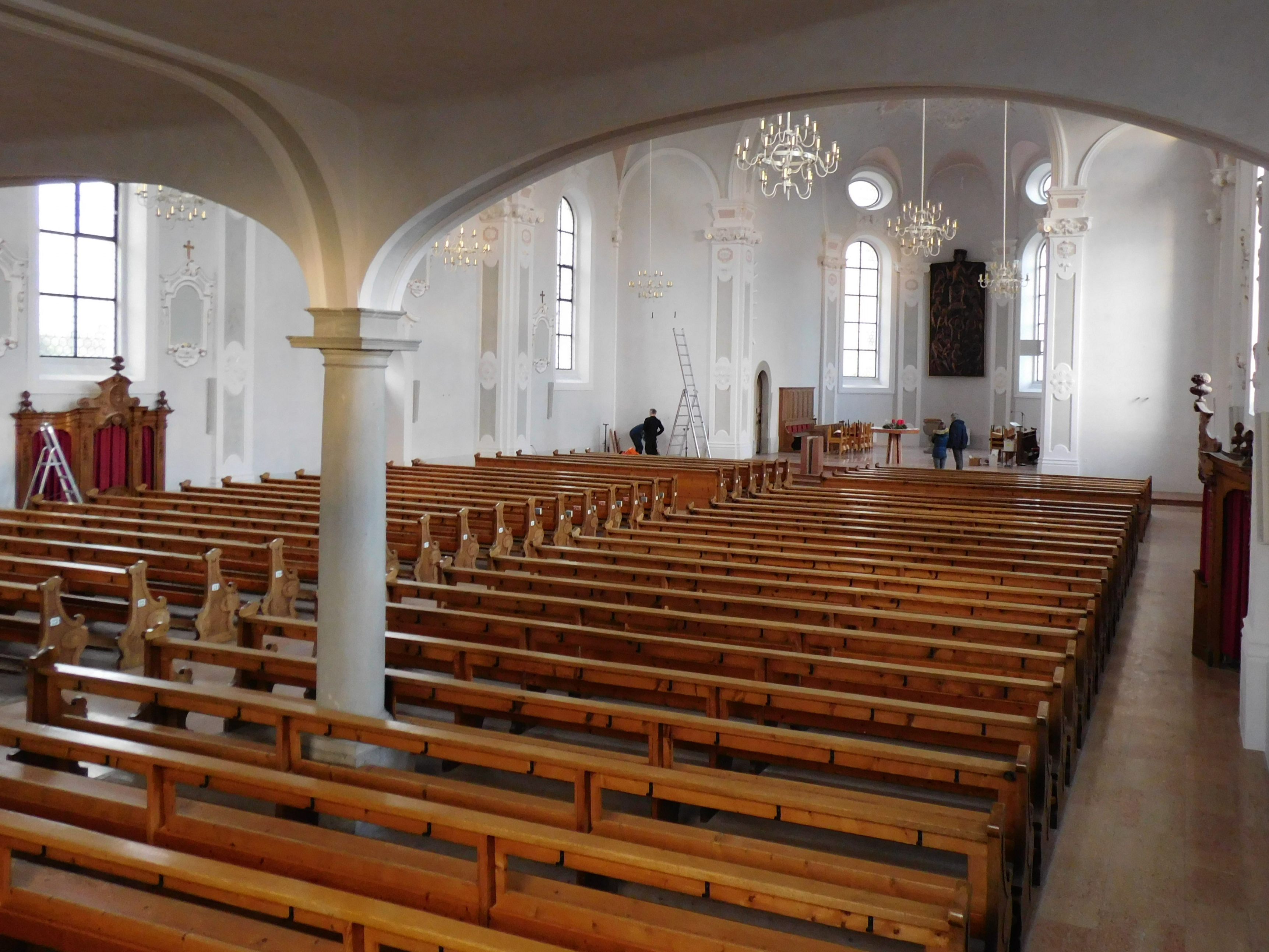 Dieser Tage laufen die letzten Vorbereitungsarbeiten für die Wiedereröffnung der Koblacher Pfarrkirche St. Kilian am kommenden Wochenende Dieser Tage laufen die letzten Vorbereitungsarbeiten für die Wiedereröffnung der Koblacher Pfarrkirche St. Kilian am kommenden Wochenende