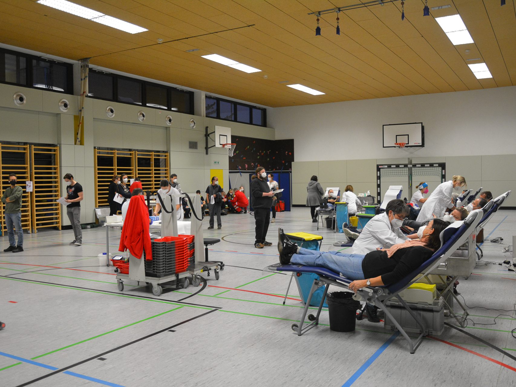 Die Bereitschaft Blut zu spenden war am Donnerstag groß. Die Bereitschaft Blut zu spenden war am Donnerstag groß.