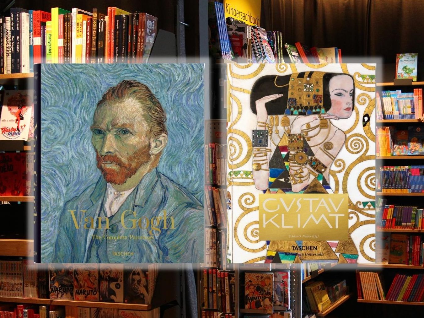 "Van Gogh. Sämtliche Gemälde" und "Gustav Klimt. Sämtliche Gemälde".