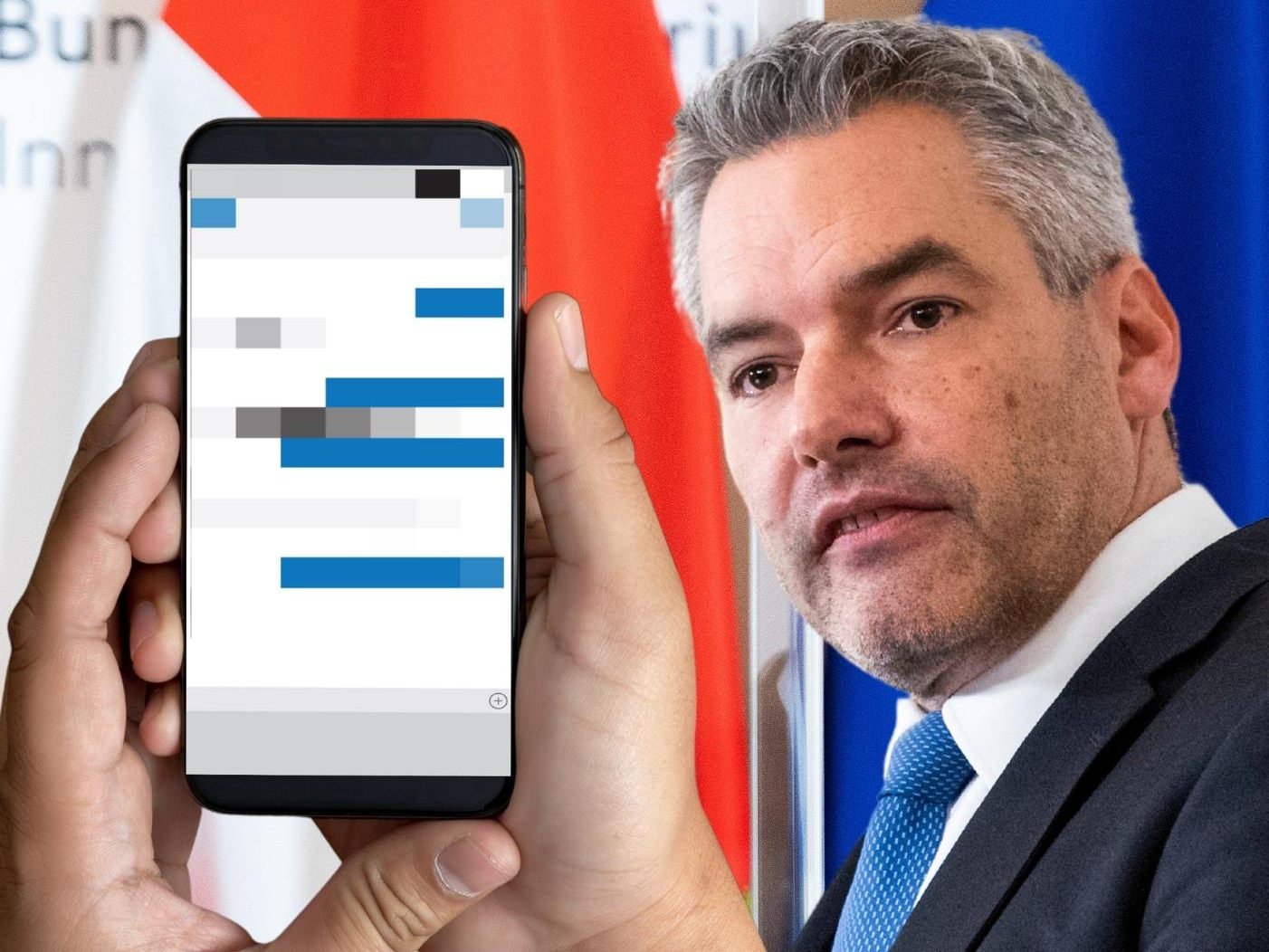 Kanzler Nehammer zu den Korruptionsvorwürfen. Kanzler Nehammer zu den Korruptionsvorwürfen.
