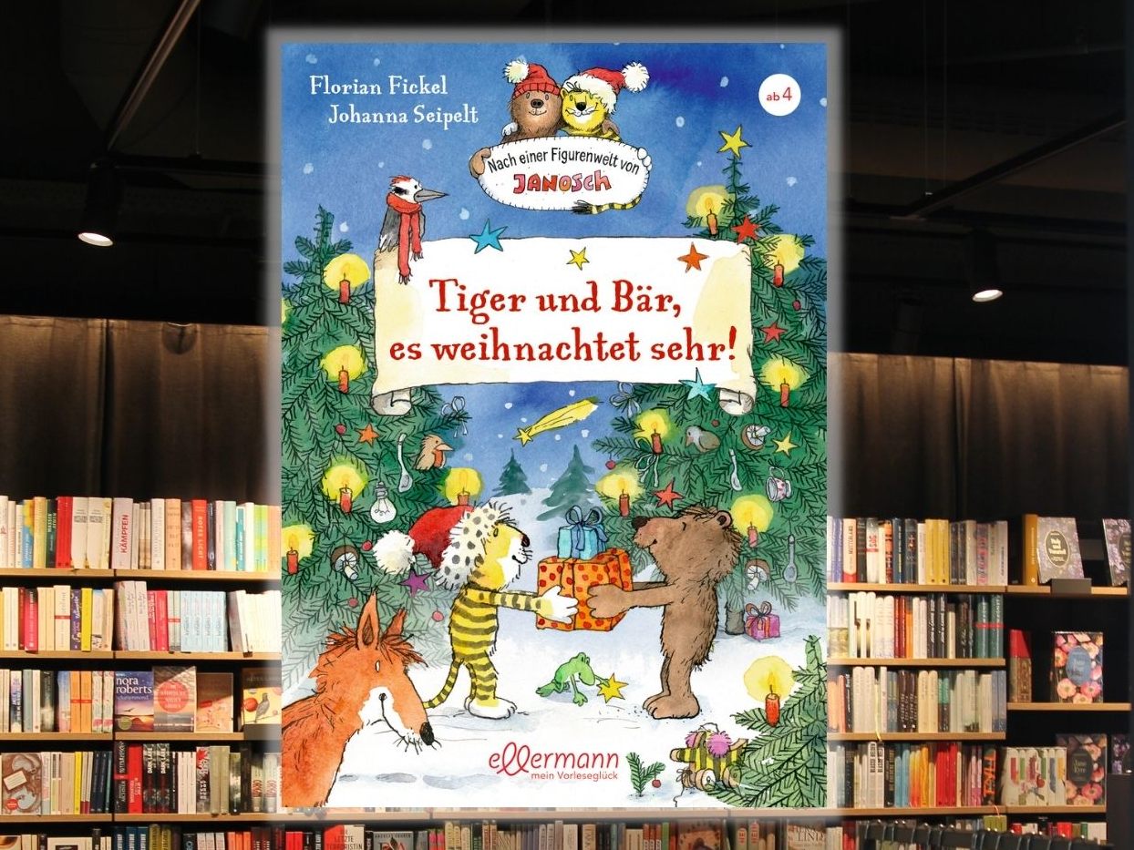 "Tiger und Bär, es weihnachtet sehr!" und weitere weihnachtliche Kinderbücher findet man in der Buchhandlung "Das Buch" im Messepark.