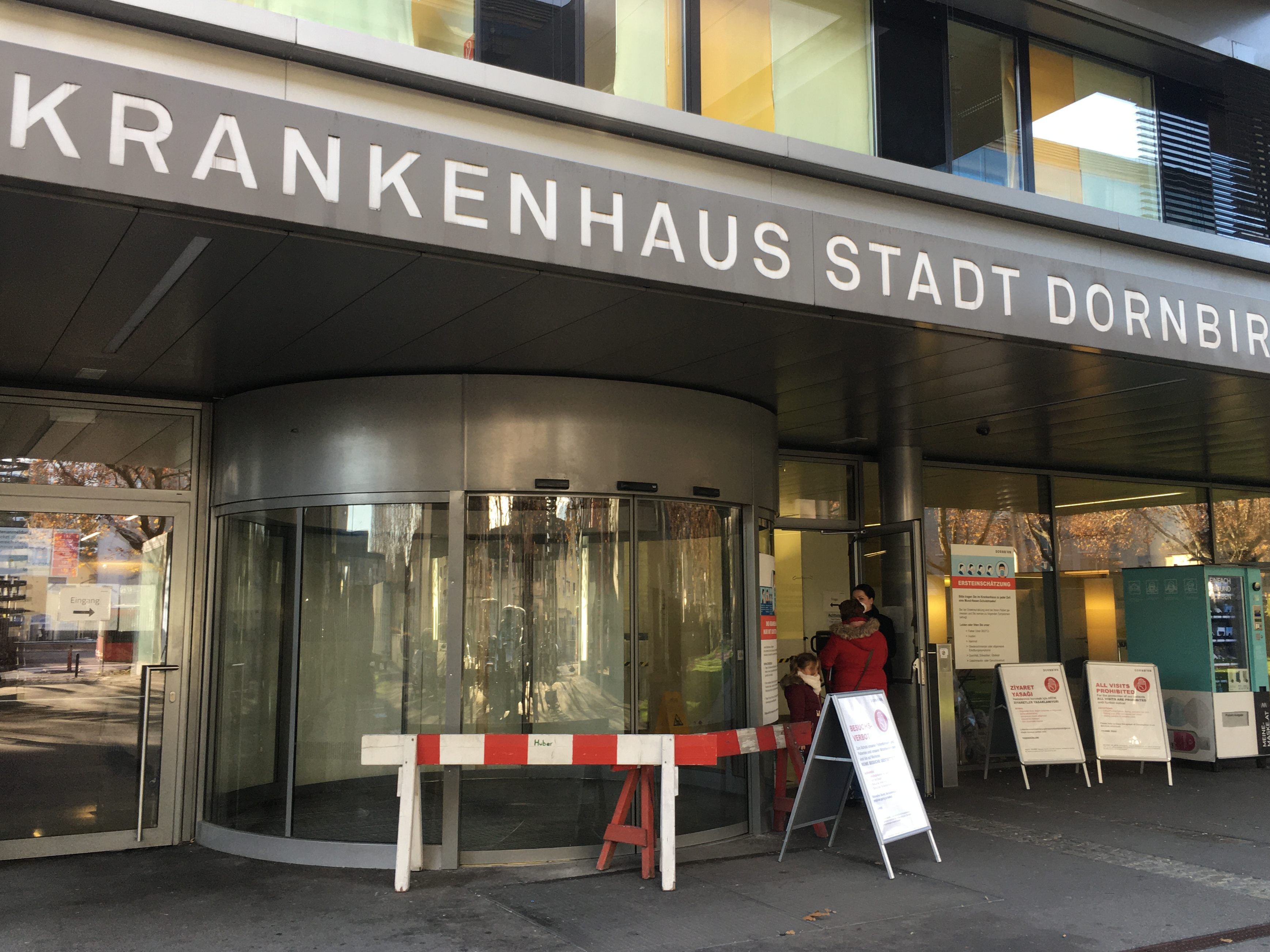 Zutrittsregeln in den Krankenhäusern