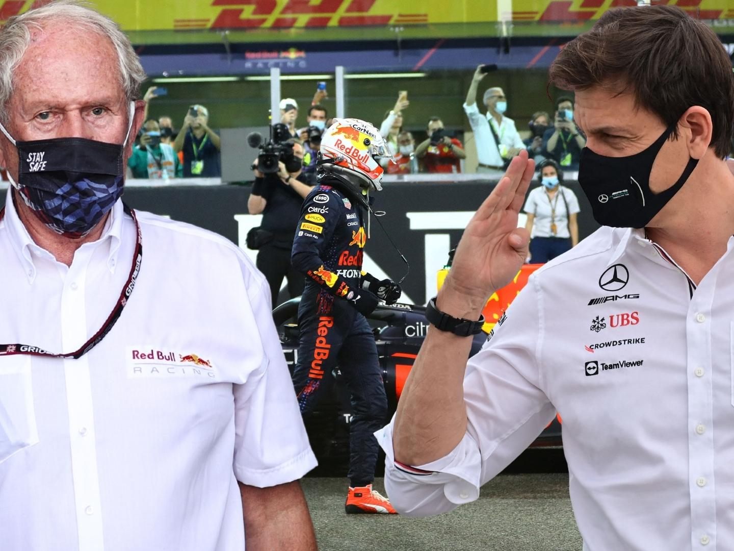 Dicke Luft in der Formel 1 auch nach dem WM-Finale zwischen Helmut Marko und Toto Wolff.