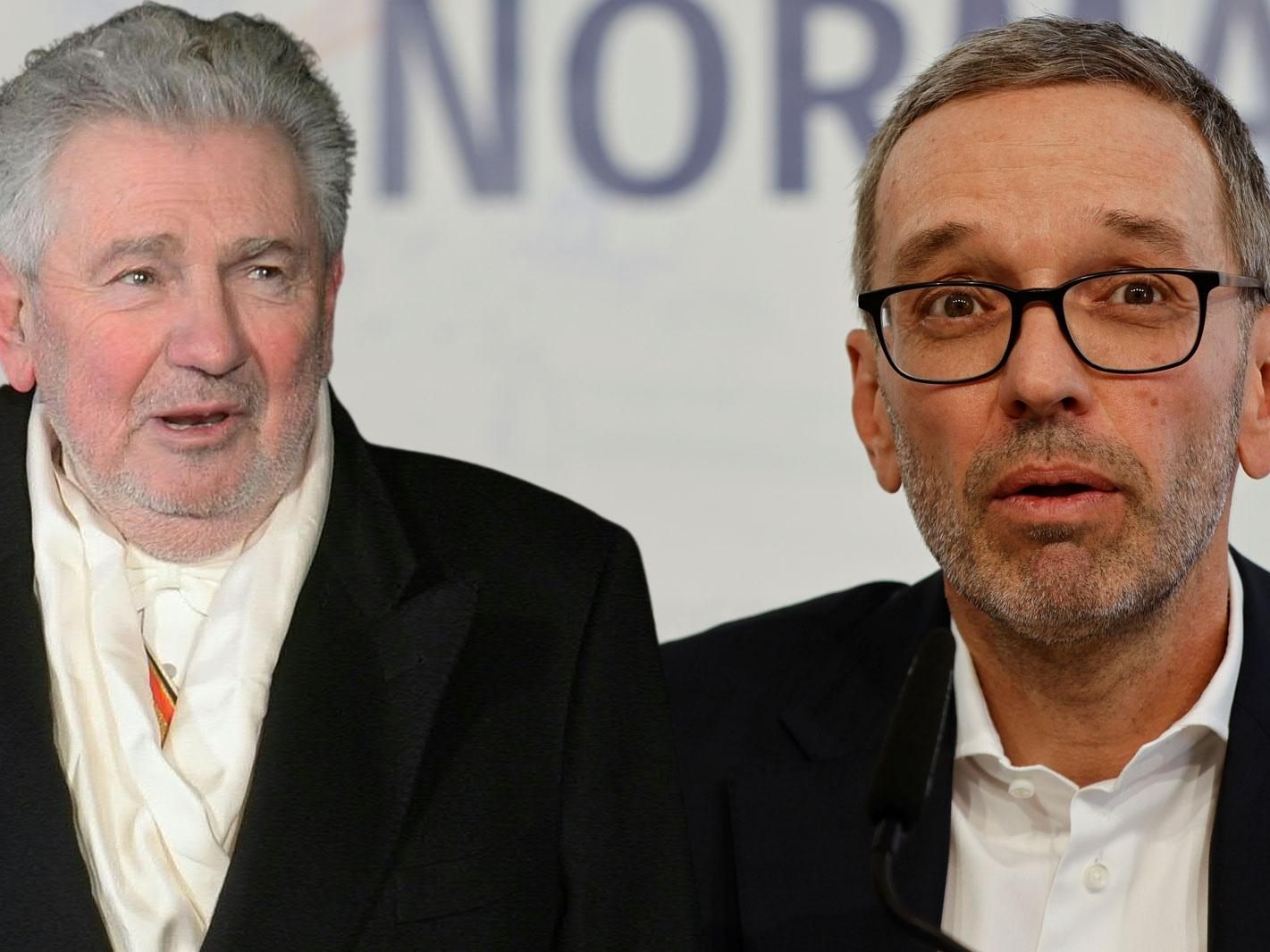 Andreas Mölzer widerspricht mit seinen Aussagen klar der FPÖ-Parteilinie von Herbert Kickl.
