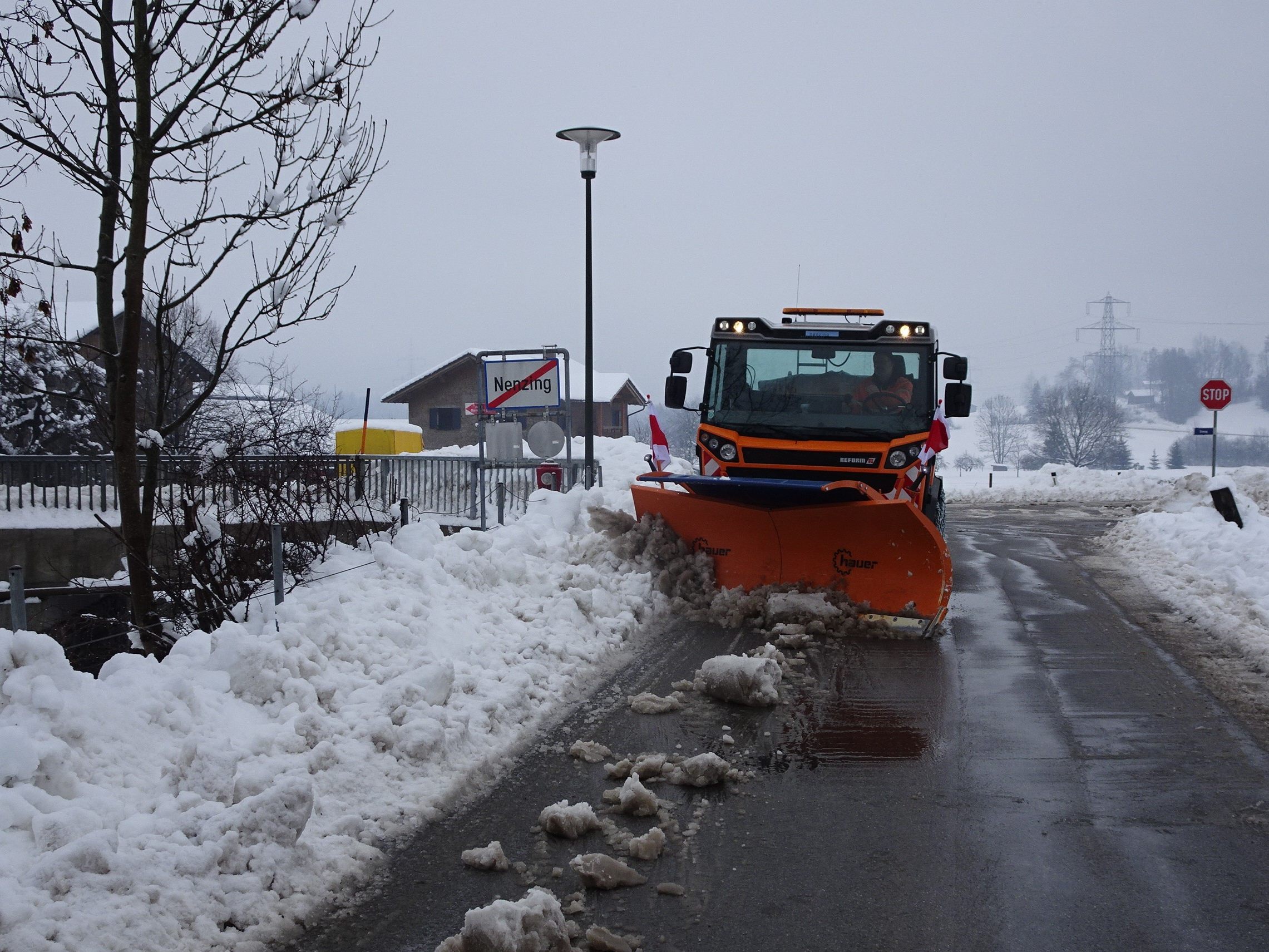 Es gab viel zu tun beim Schneefall der vergangenen Woche.