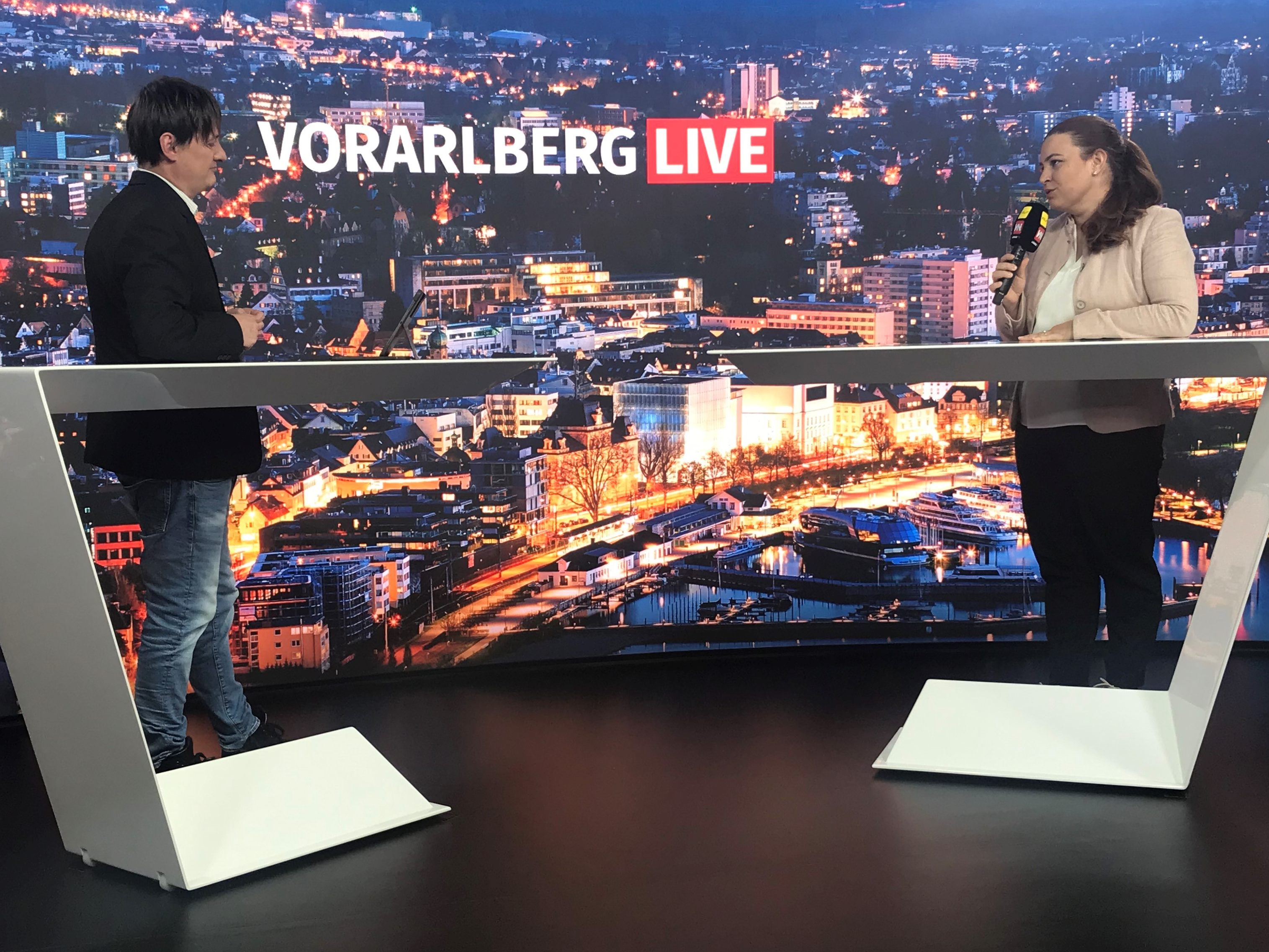 Nina Tomaselli (Grüne) bei "Vorarlberg LIVE".