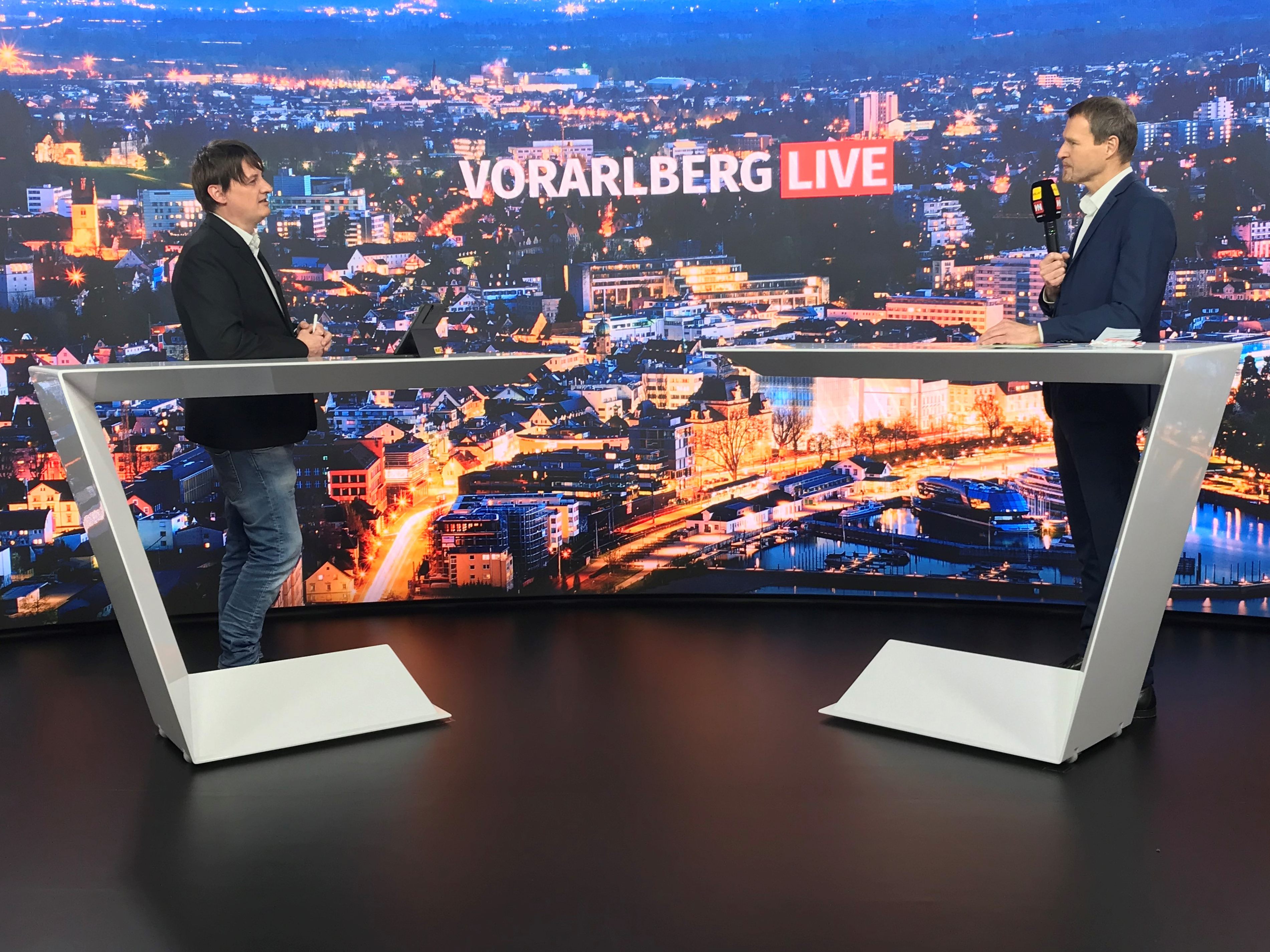 Christoph Jünger (UNICEF Österreich) bei "Vorarlberg LIVE". Christoph Jünger (UNICEF Österreich) bei "Vorarlberg LIVE".