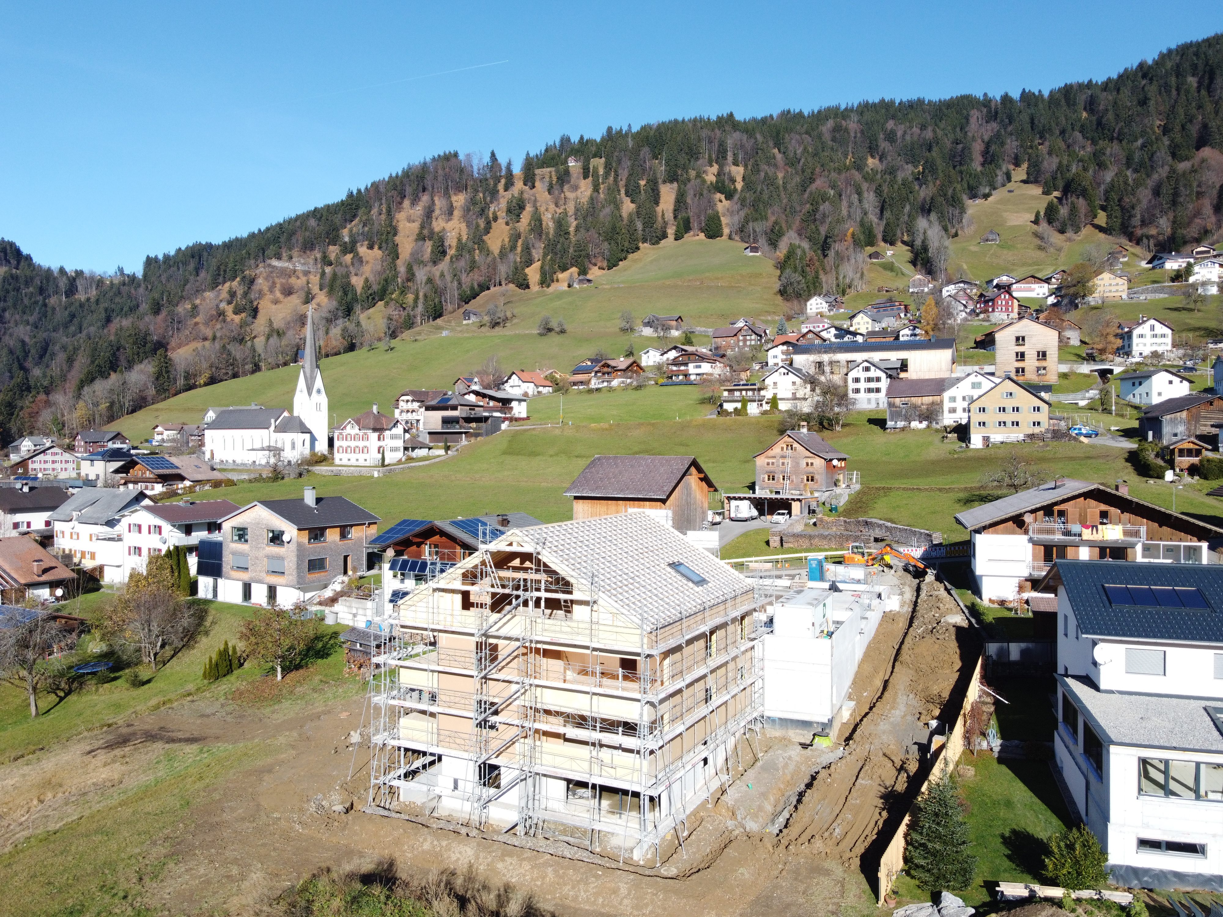 In zentraler Lage in Laterns entsteht derzeit die neue gemeinnützige Wohnanlage In zentraler Lage in Laterns entsteht derzeit die neue gemeinnützige Wohnanlage