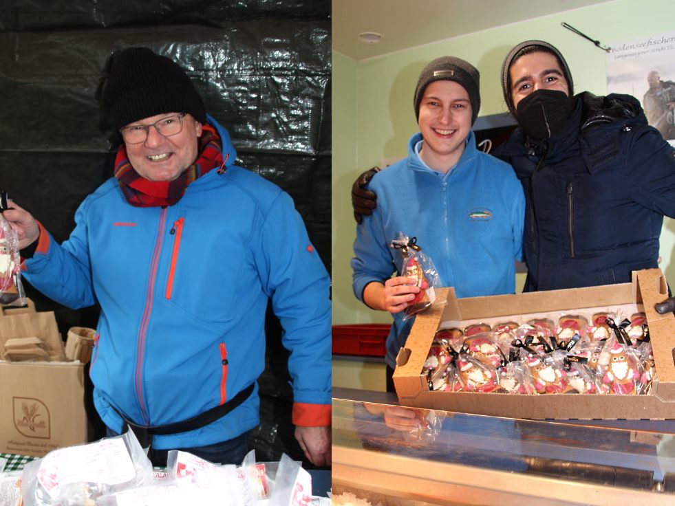 Die Marktkaufleute auf dem Feldkircher Wochenmarkt erhielten ein Nikolausgeschenk.