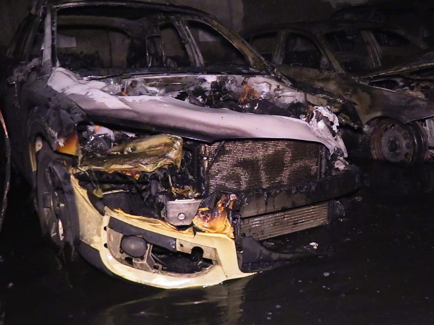 Der Brand entfachte in der Silvesternacht.