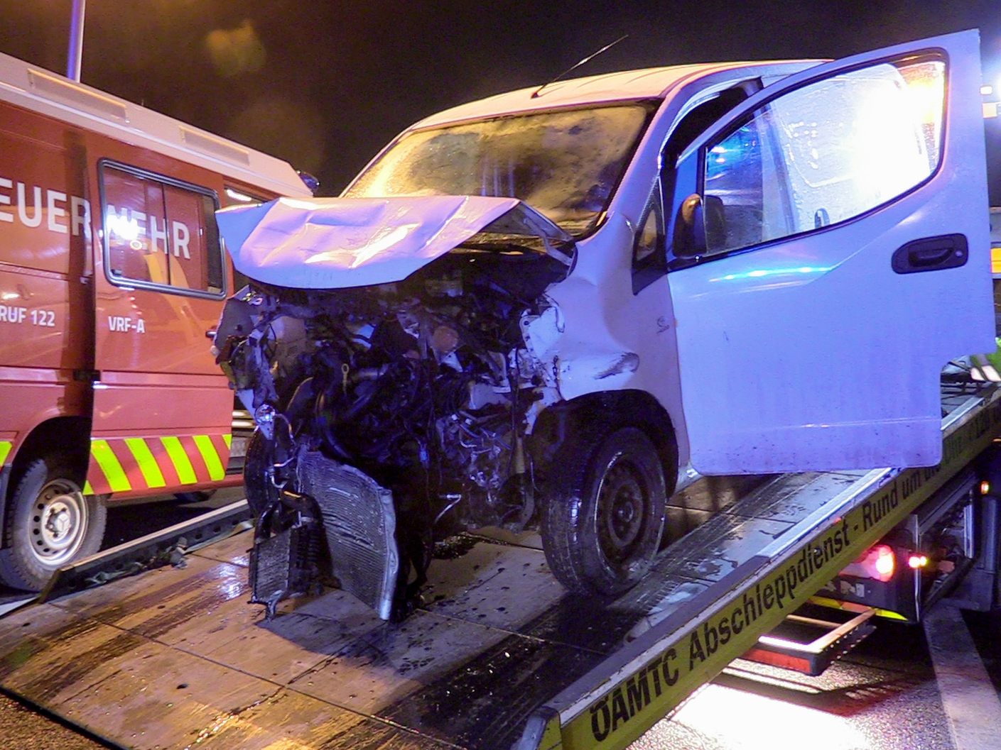 Verkehrsunfall auf der A14