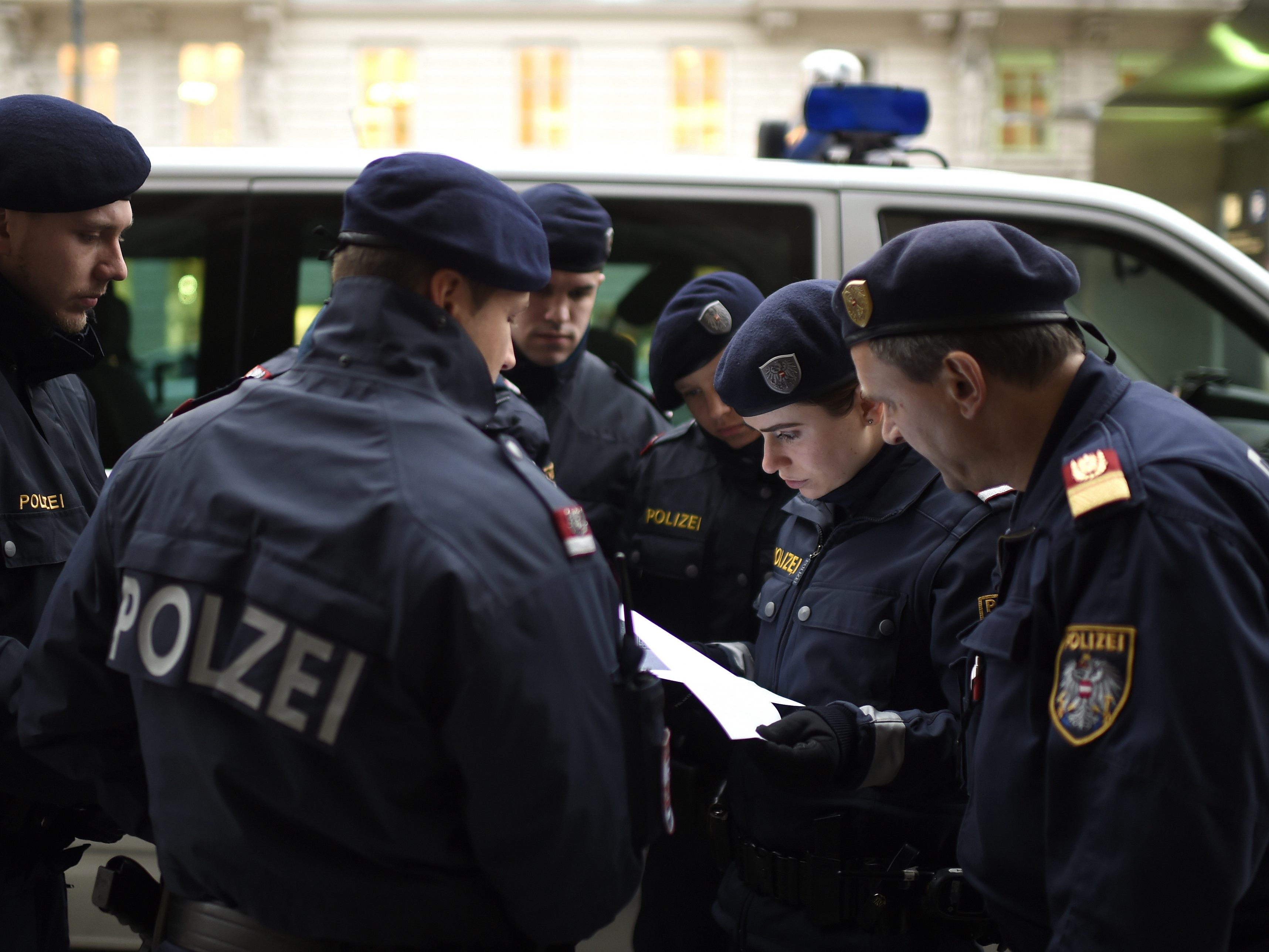 Die Polizei nahm den Mann fest.