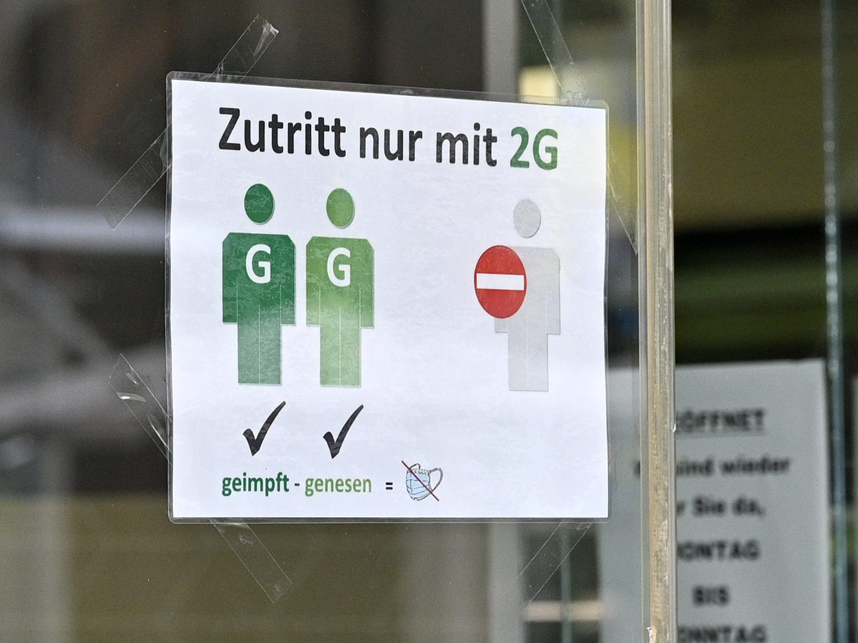 2G bleibt in weiten Teilen des öffentlichen Lebens aufrecht.