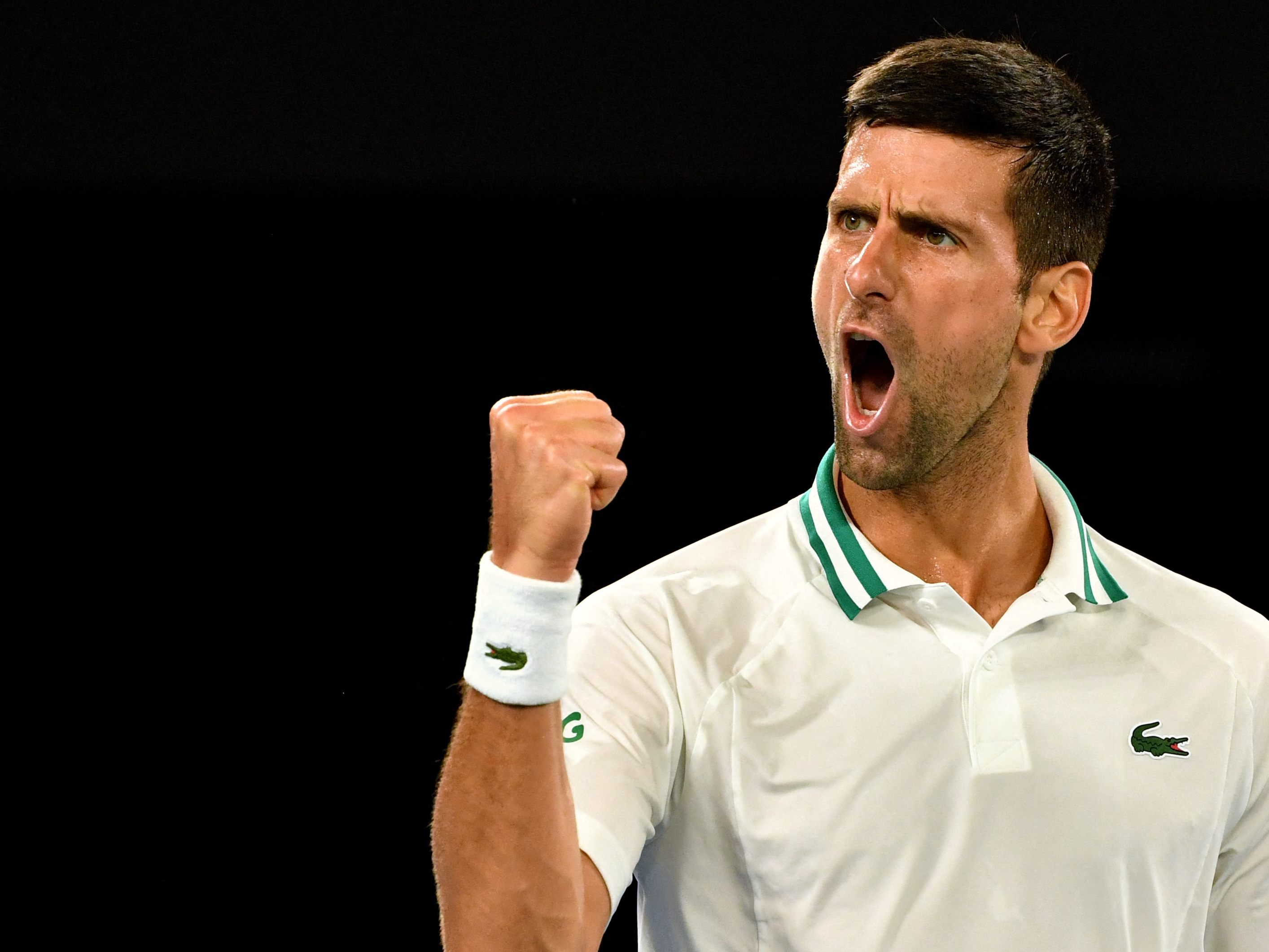 Novak Djokovic steht in Melbourne schon wieder auf dem Platz.