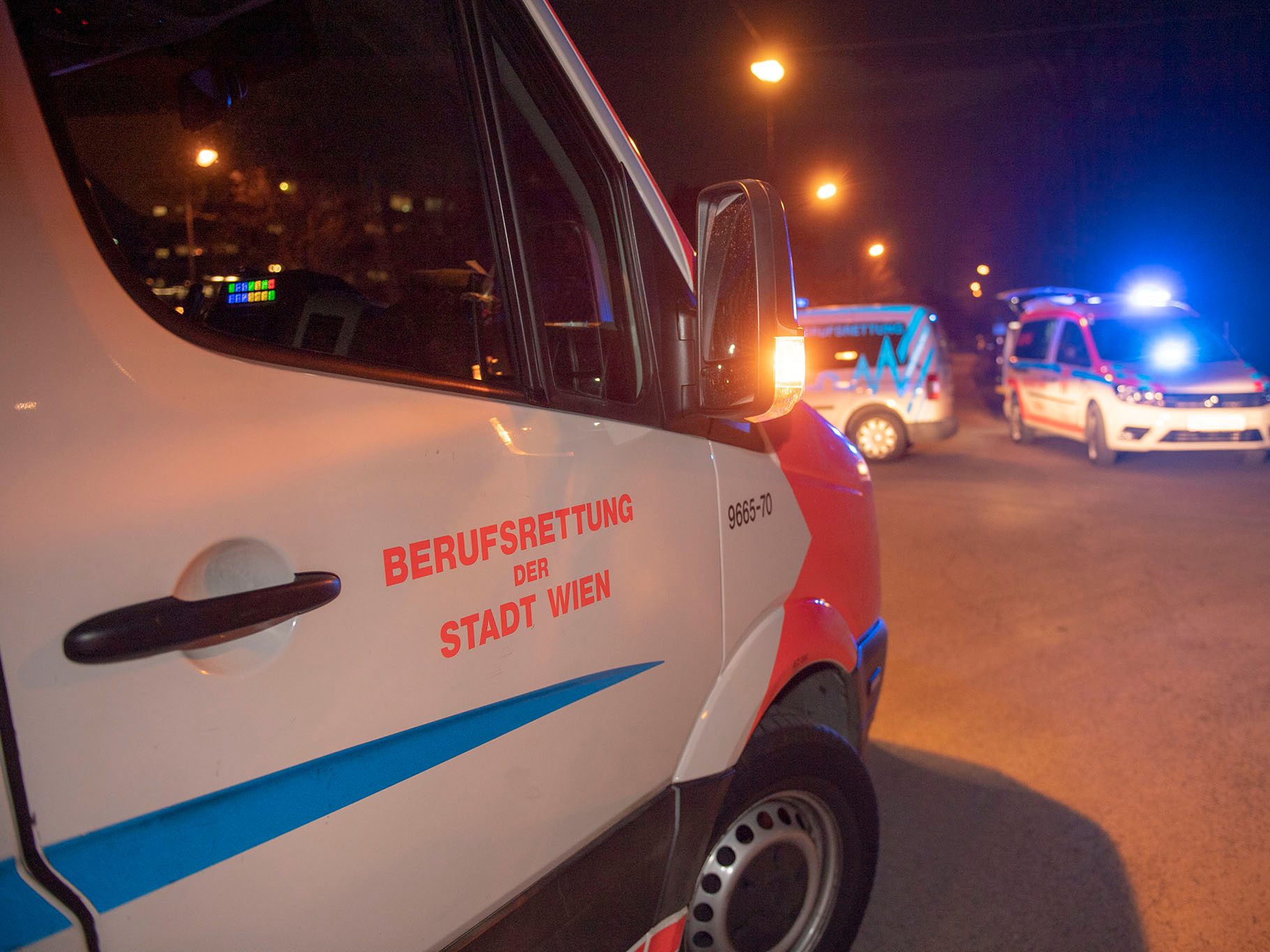 Rettungseinsatz in Wien-Döbling.