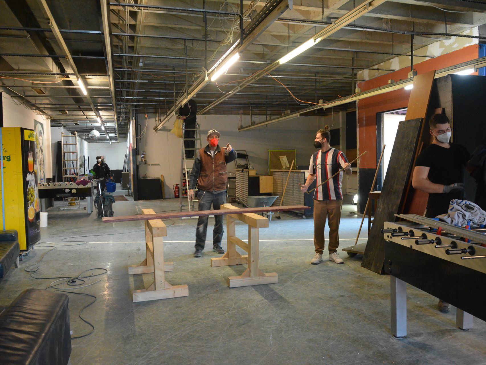Im Culture Factory ist eine Skaterhalle im Entstehen. Im Culture Factory ist eine Skaterhalle im Entstehen.