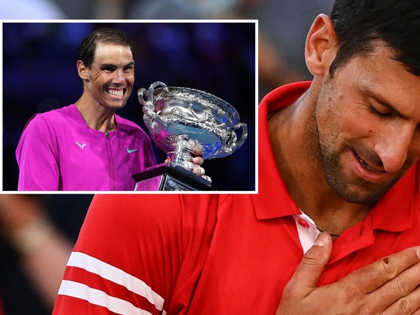 So reagiert Djokovic auf den Sieg von Nadal.