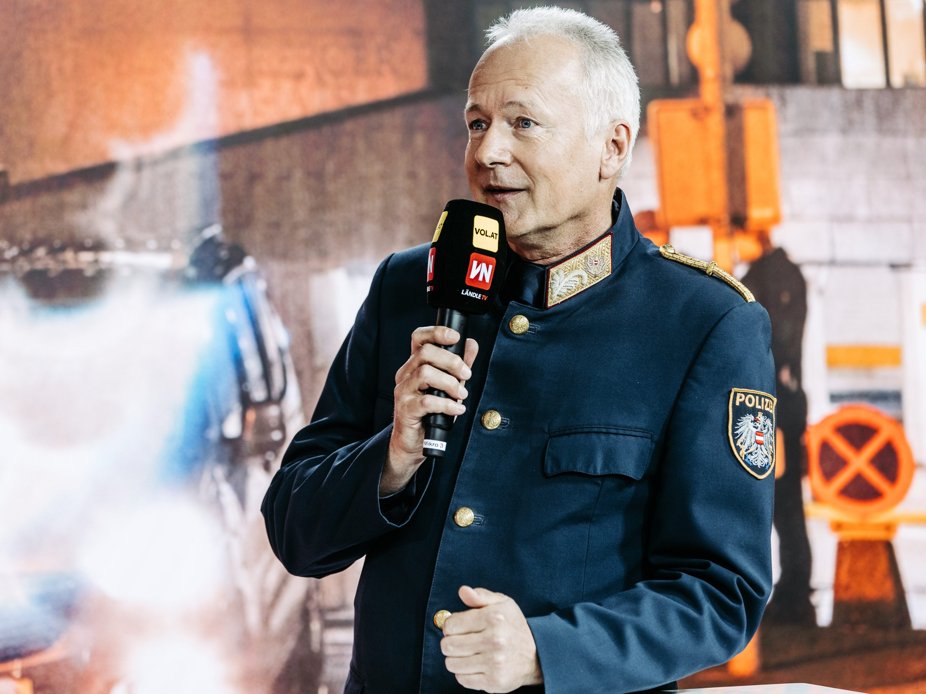 Polizeidirektor Hans-Peter Ludescher war am Freitag zu Gast bei "Vorarlberg LIVE".