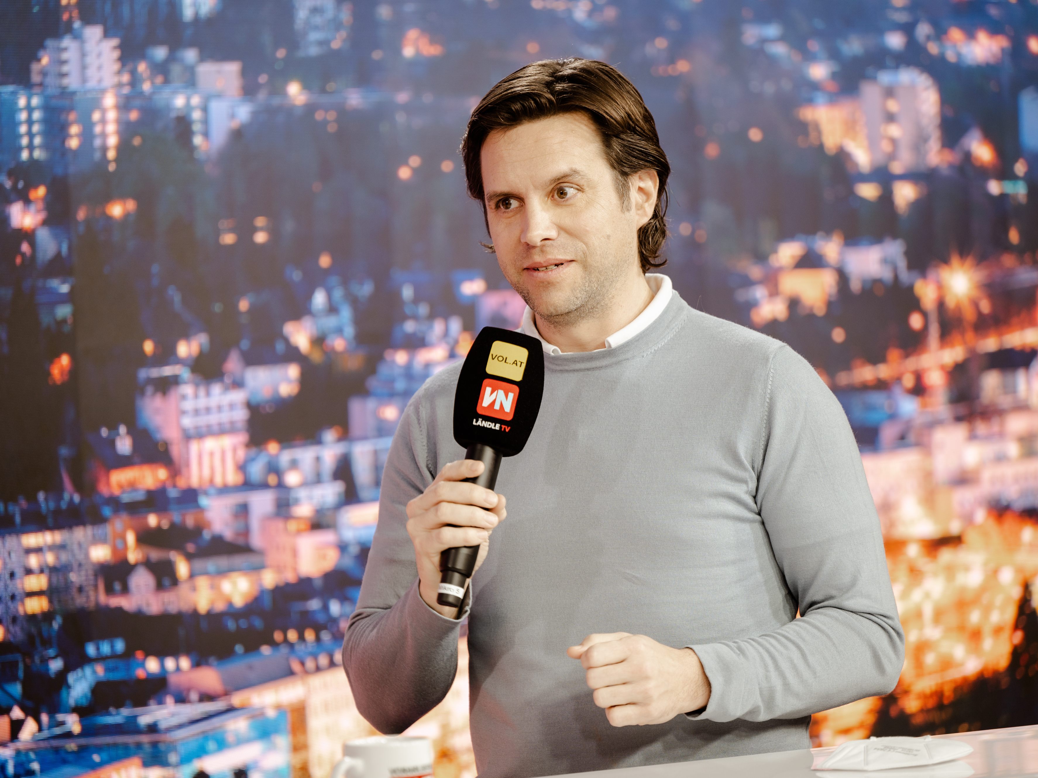 Dr. Bernhard Schlosser bei "Vorarlberg LIVE".