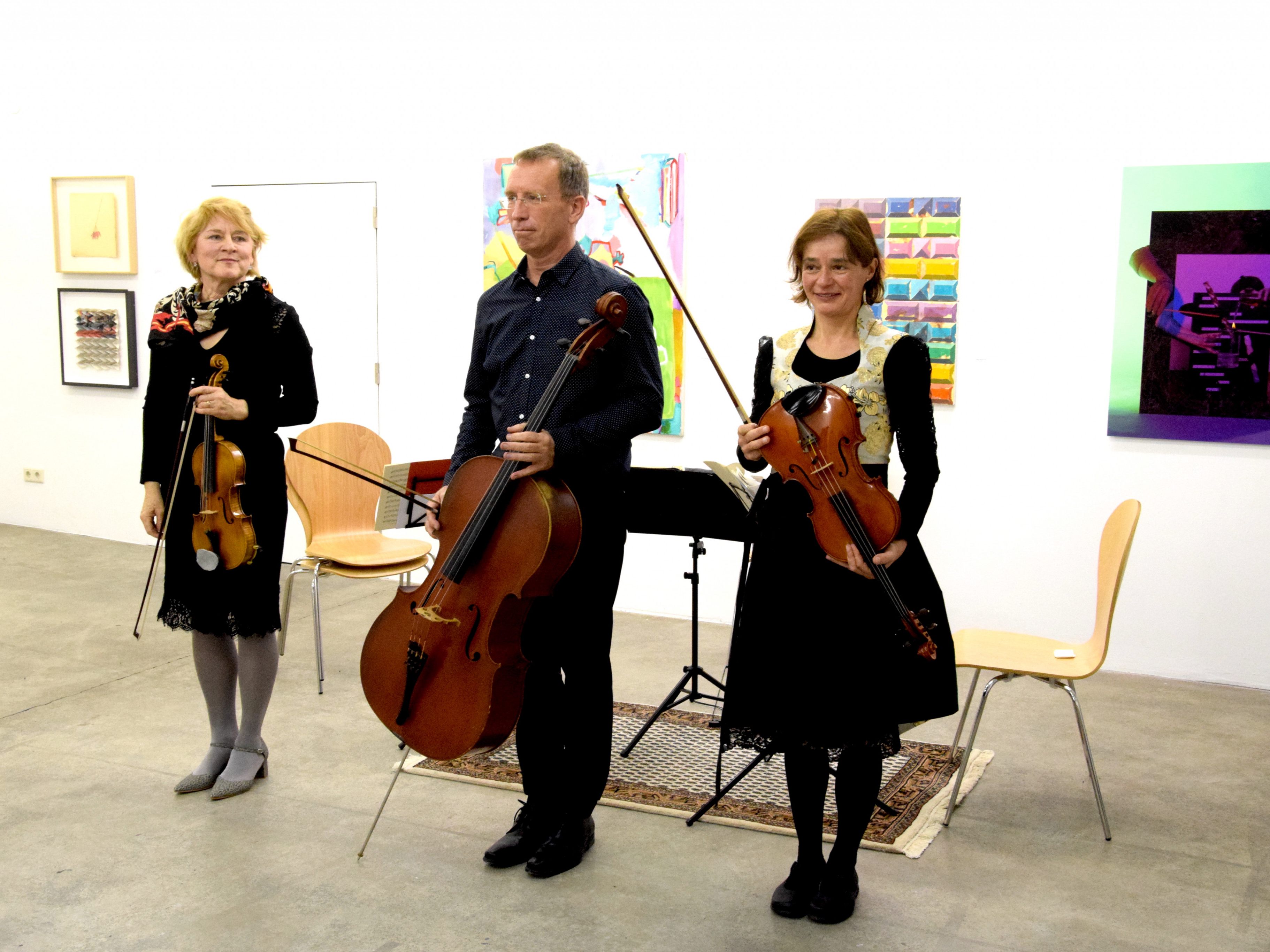 Das Ensemble "Lichtblick" musizierte im Kunstforum Montafon in Schruns Das Ensemble "Lichtblick" musizierte im Kunstforum Montafon in Schruns