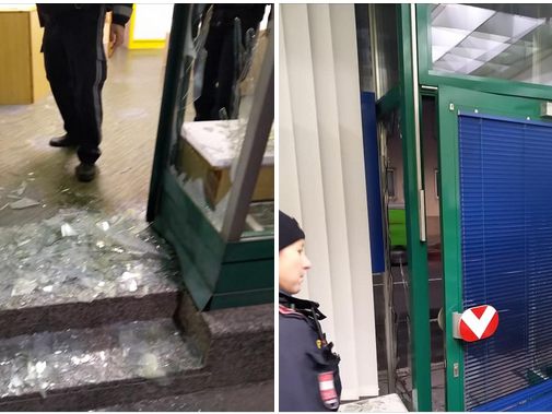 Bilder der Zerstörung, die Unbekannte im Parteilokal der ÖVP Schwechat anrichteten Bilder der Zerstörung, die Unbekannte im Parteilokal der ÖVP Schwechat anrichteten