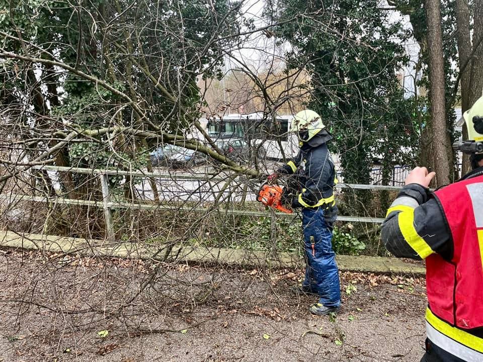 Der Sturm forderte auch die Feuerwehr in Amstetten. Der Sturm forderte auch die Feuerwehr in Amstetten.