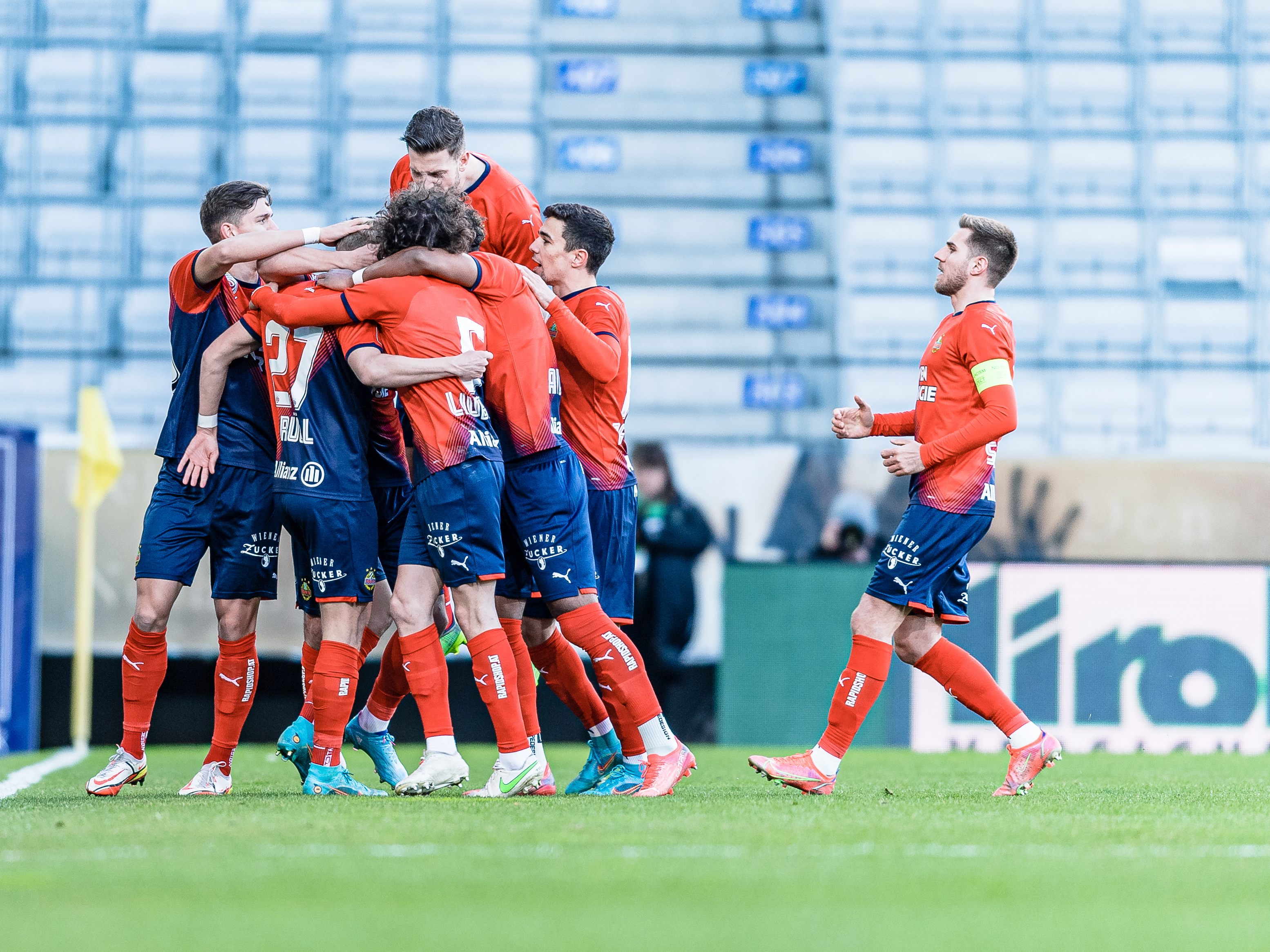 Rapid Wien besiegte WSG Tirol mit 2:0.