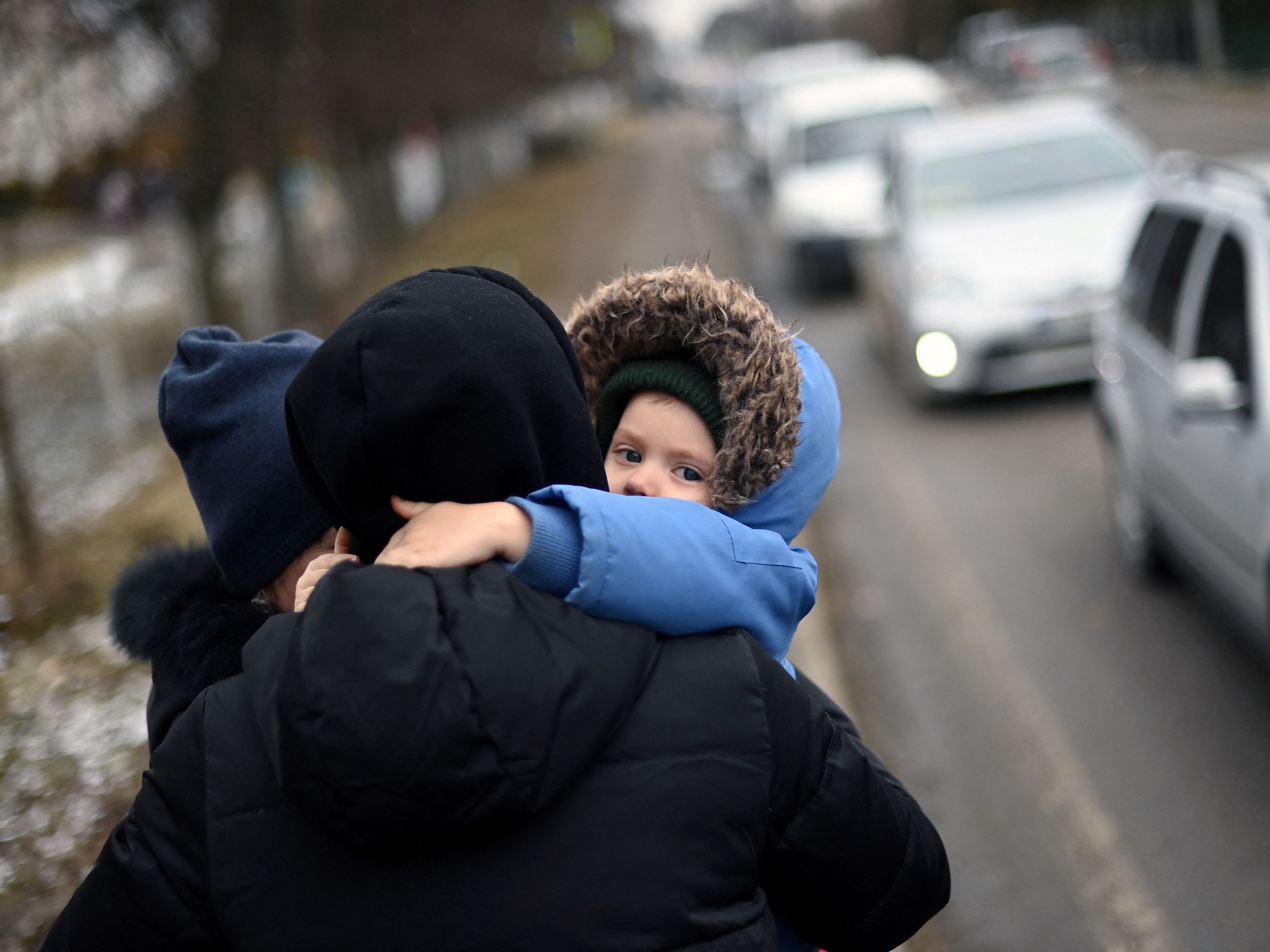 1.600 Ukrainer überschritten Österreichische Grenze am Sonntag.