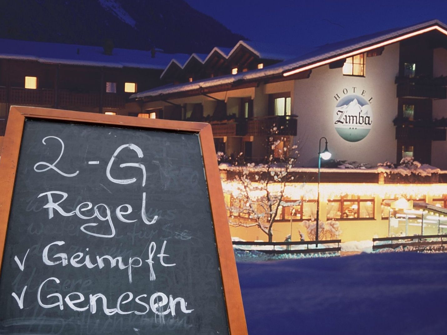 Der Großteil der Vorarlberger Hotels bleibt bei 2G - auch das Hotel Zimba in Schruns.