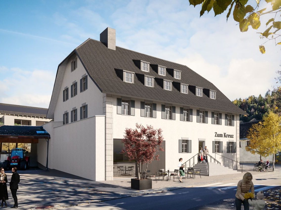 So sieht das GH Kreuz Rankweil 2024 aus. So sieht das GH Kreuz Rankweil 2024 aus.