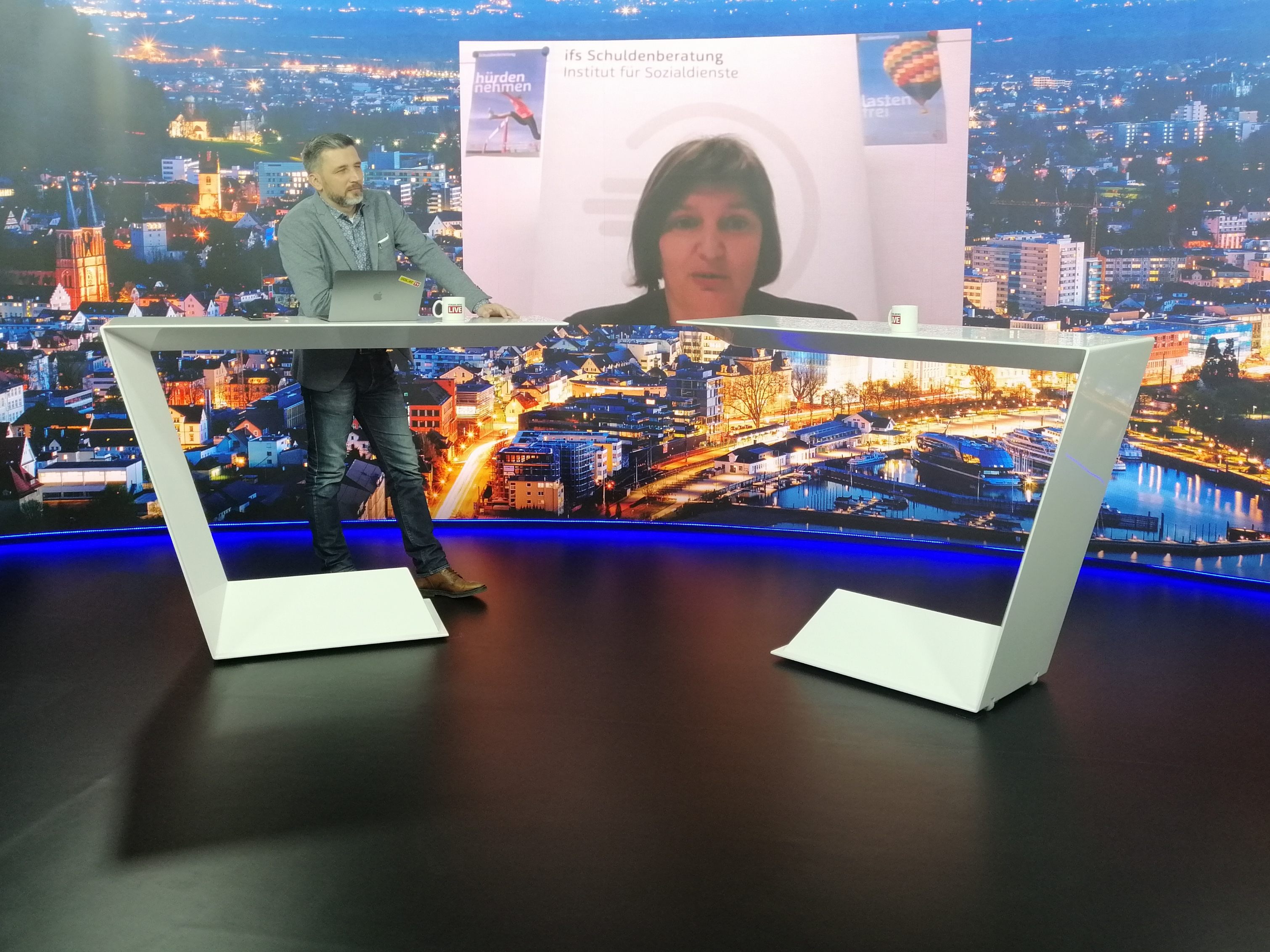 Simone Strehle-Hechenberger bei "Vorarlberg LIVE".