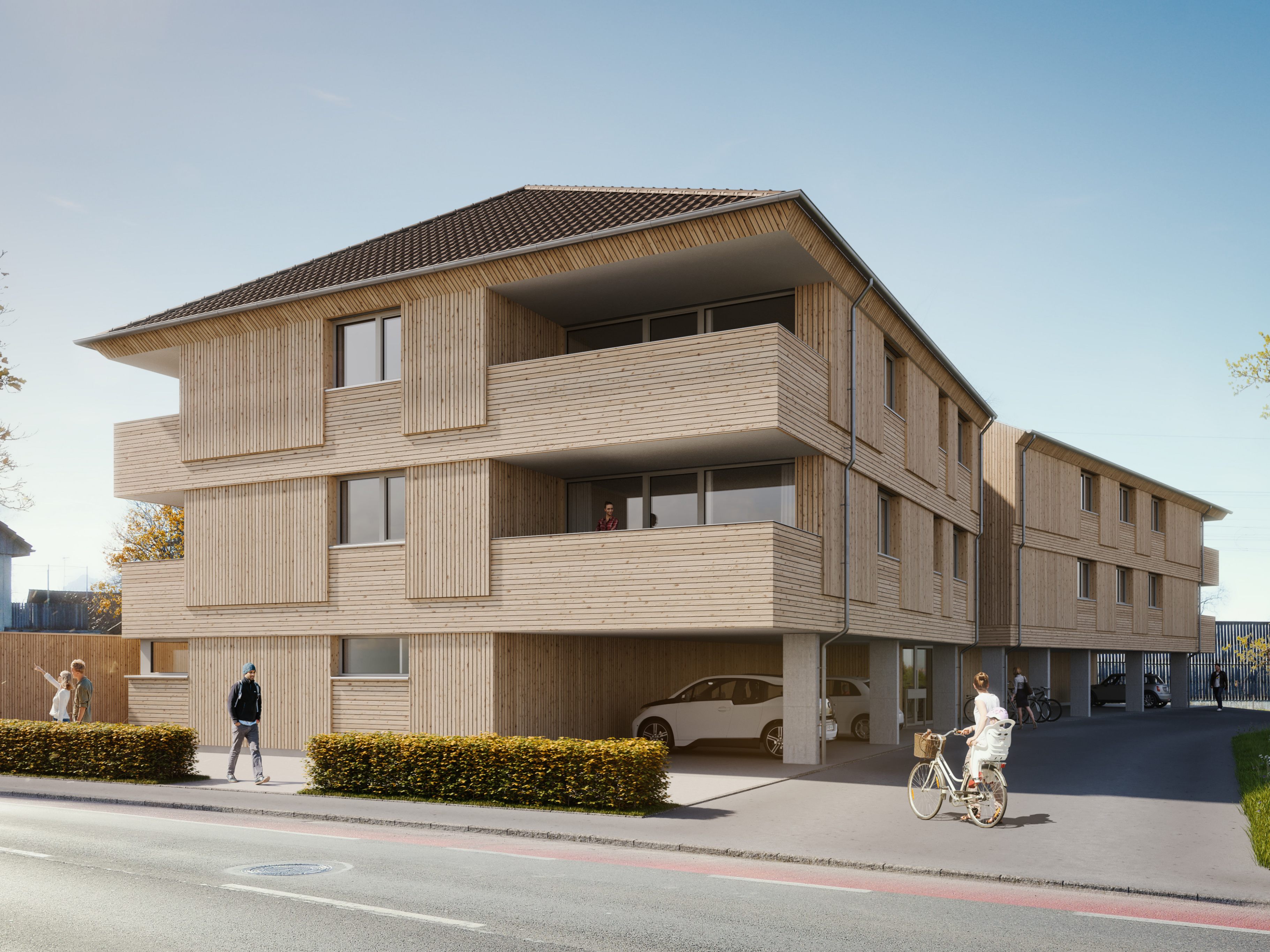 An der Radetzkystrasse haben die Baurarbeiten für ein neues Bauprojekt der Wohnbauselbsthilfe begonnen