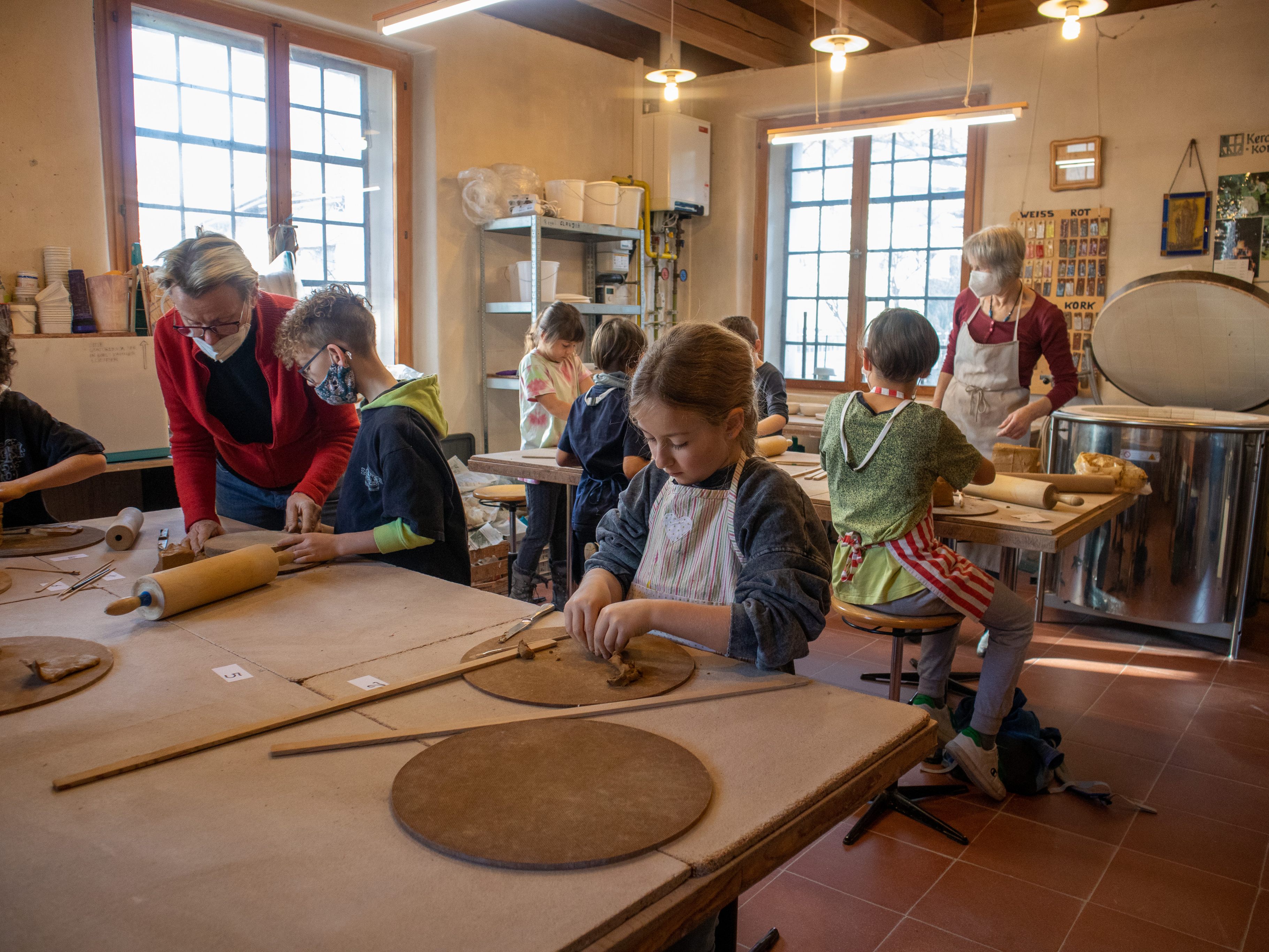 Töpferkurs im Schlosserhus