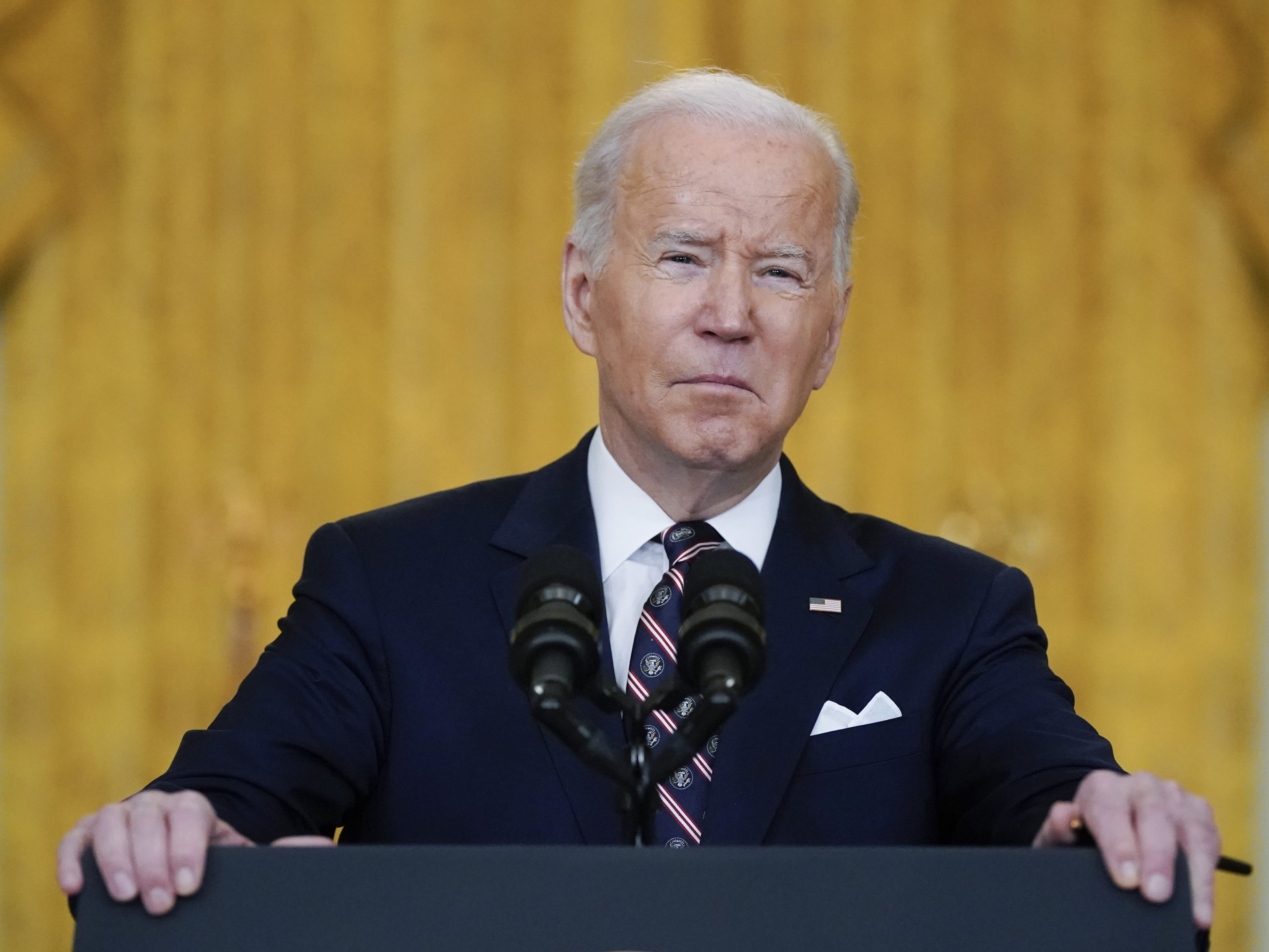 Biden: G7-Staaten beschließen "verheerendes" Sanktionspaket. Biden: G7-Staaten beschließen "verheerendes" Sanktionspaket.